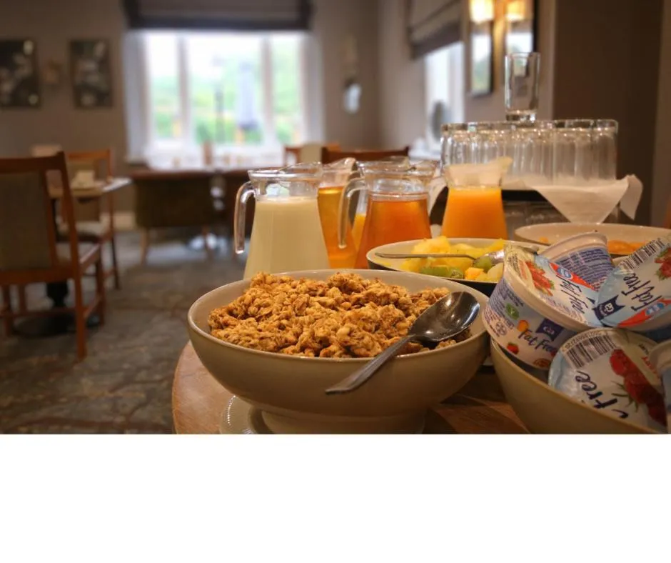 Buffet breakfast in The Malvern Hills Hotel