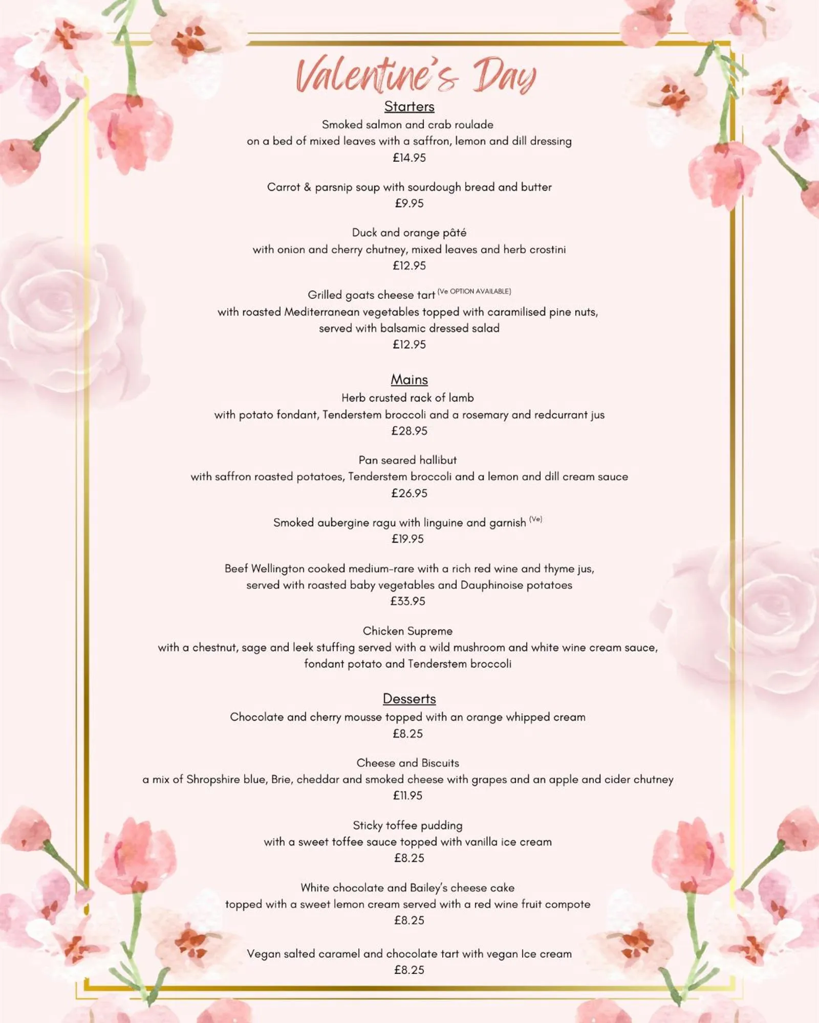 Meals in The Malvern Hills Hotel