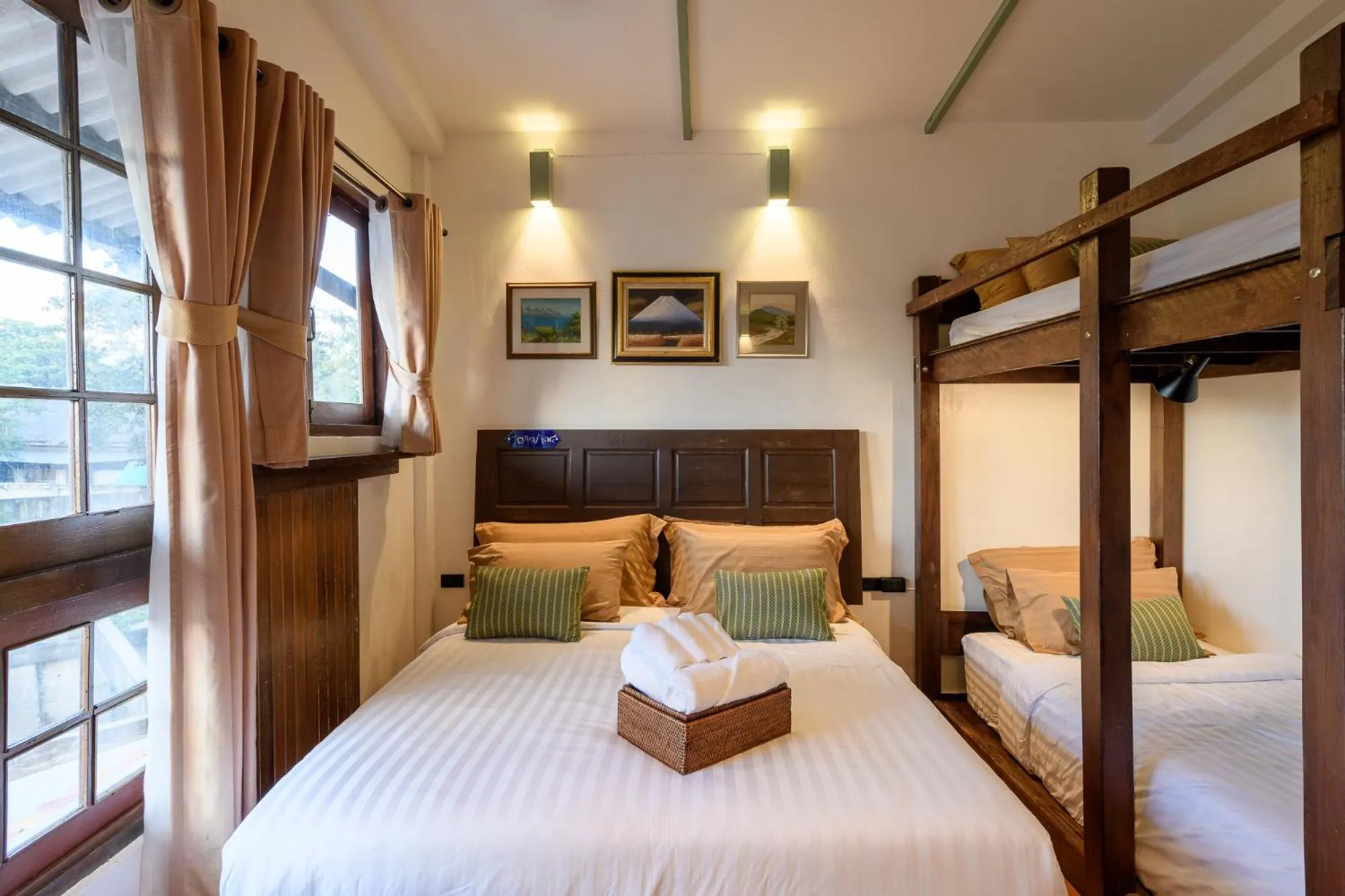 Bed in Hanuman Boutique Stay &Eatery