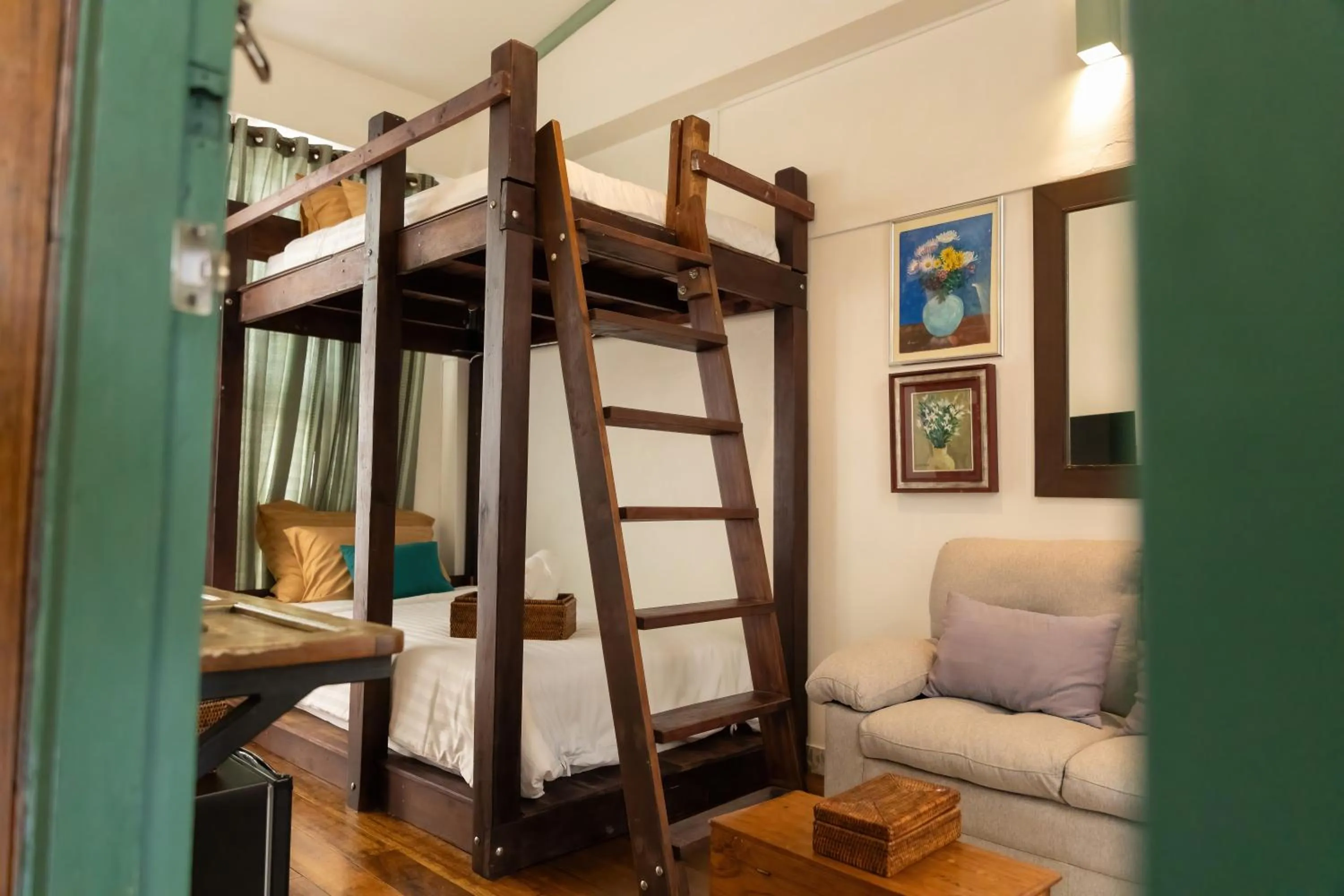 Property building, Bed in Hanuman Boutique Stay &Eatery