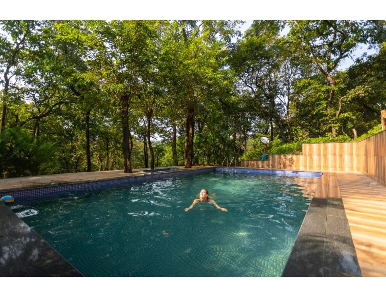 Swimming pool in The Earthen Nest Resort, Canacona, Goa