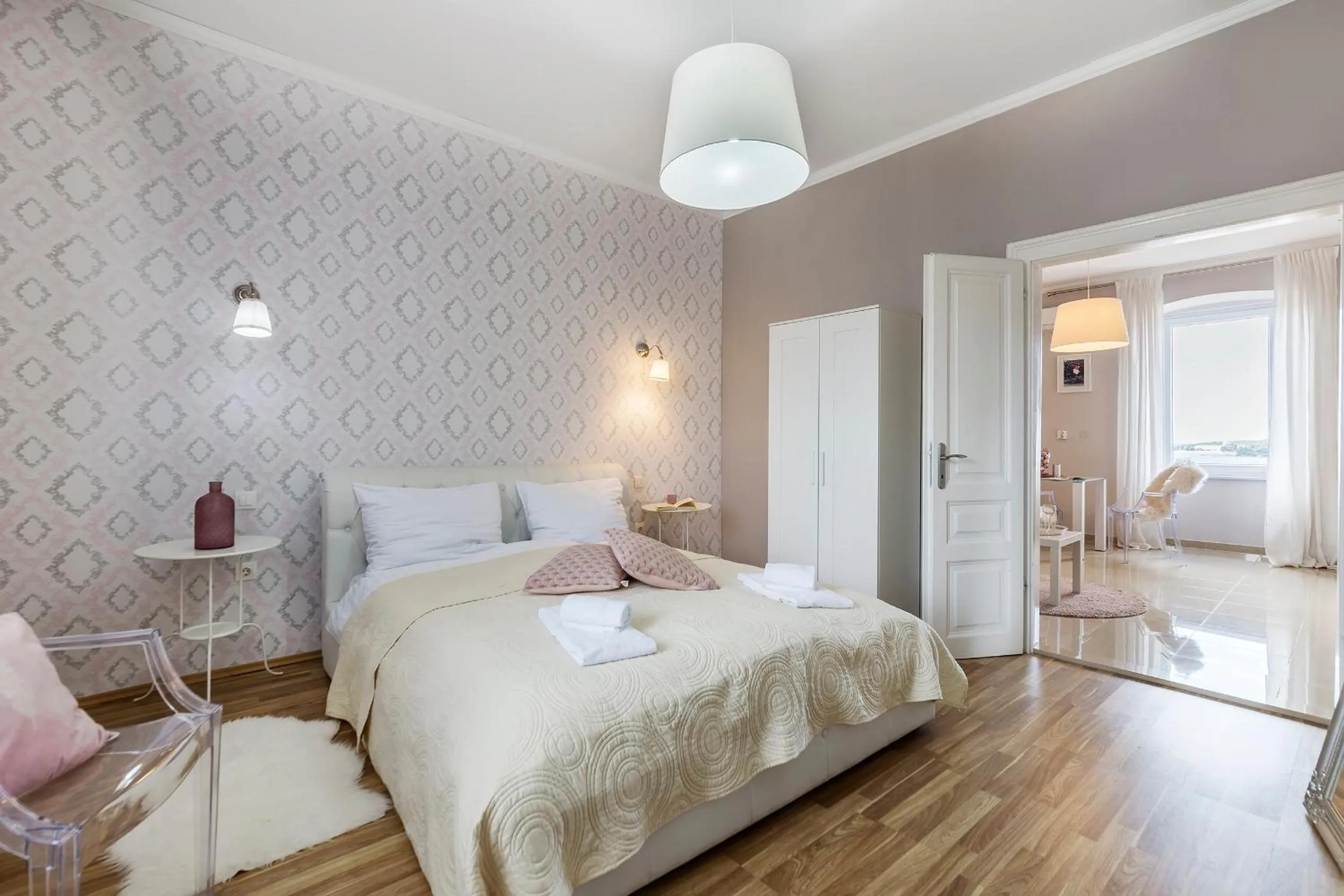 Bedroom, Bed in Captain Emo City Apartments