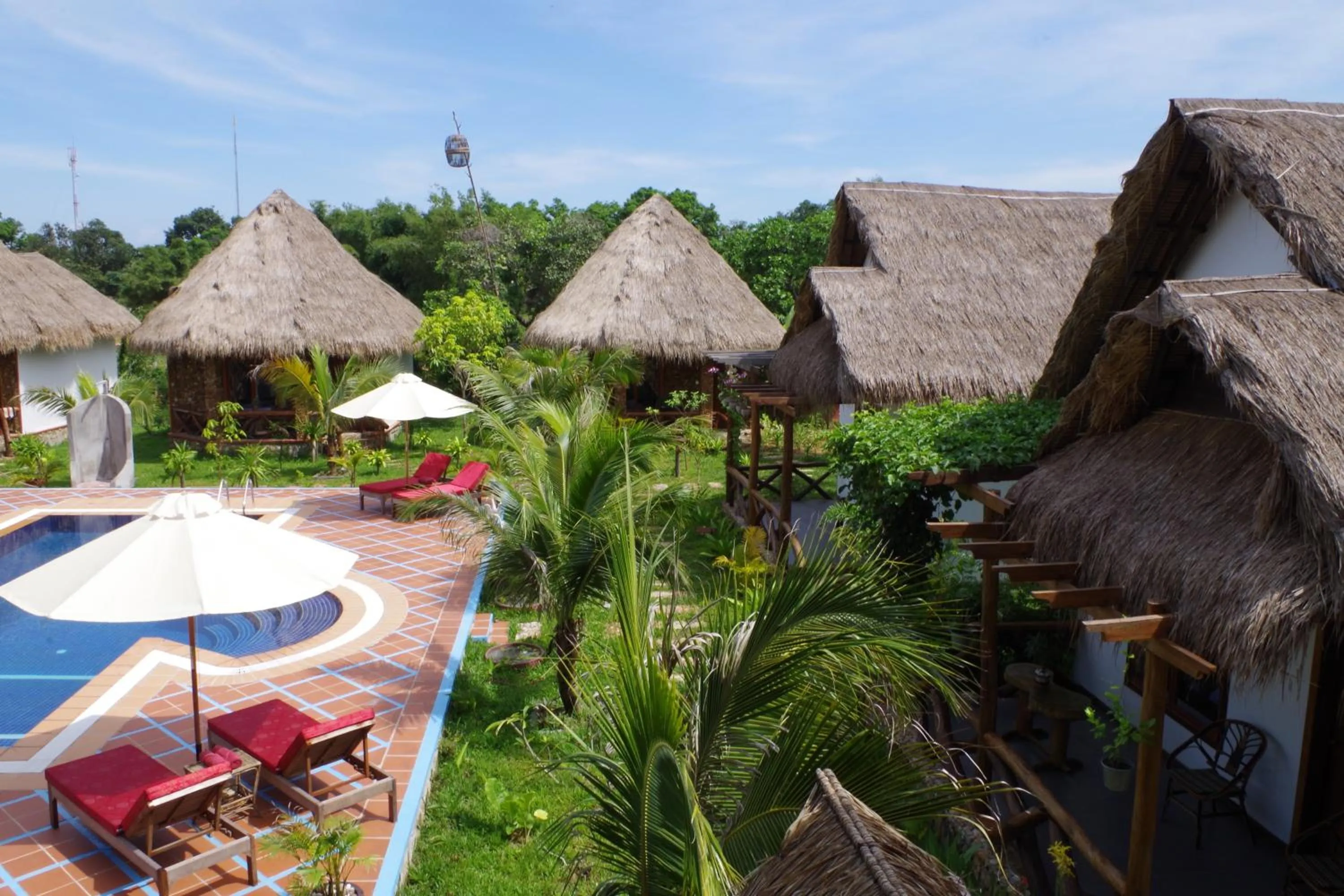 Bird's eye view, Pool View in Darica Resort