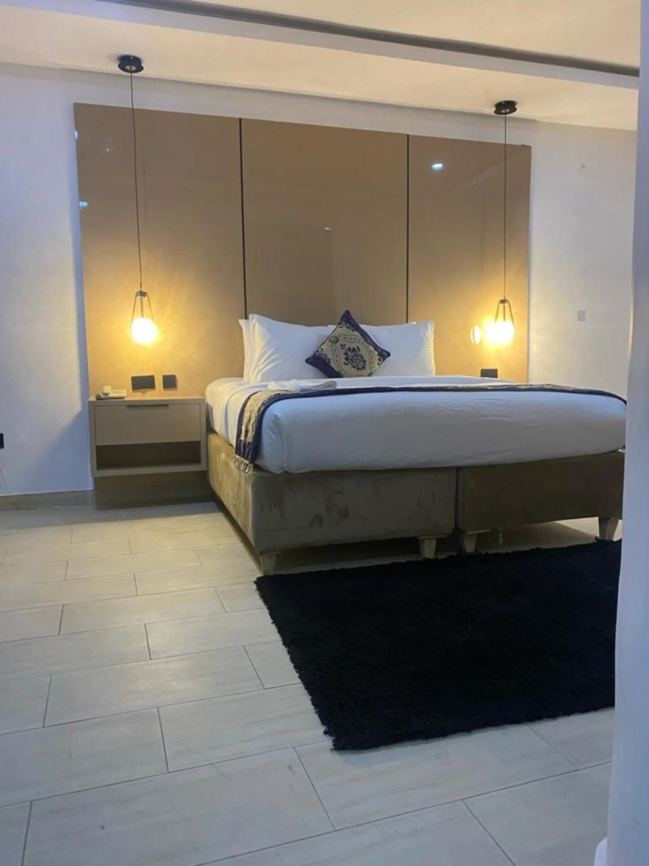 Bed in Water Ripples Hotel Lekki