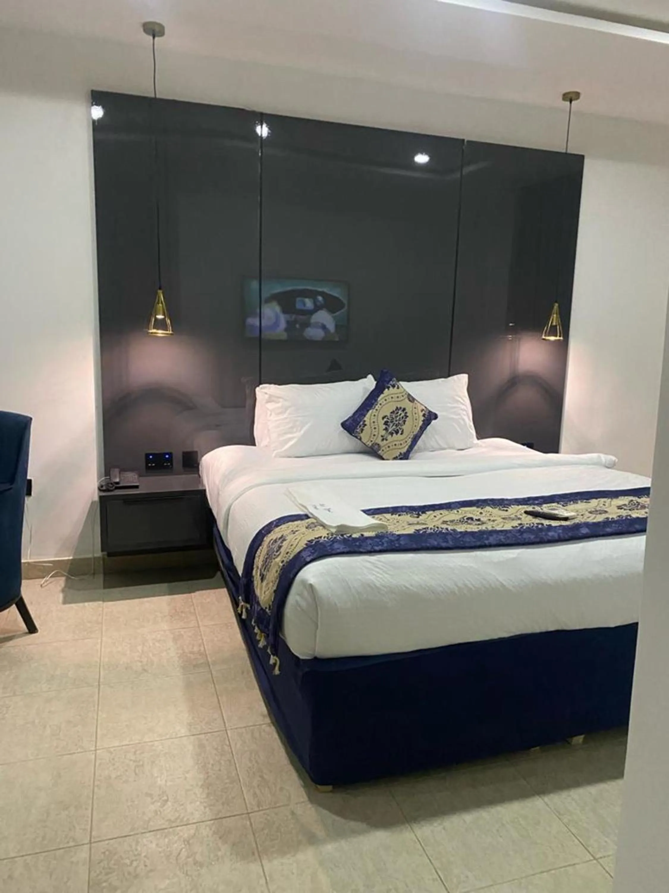 Bed in Water Ripples Hotel Lekki