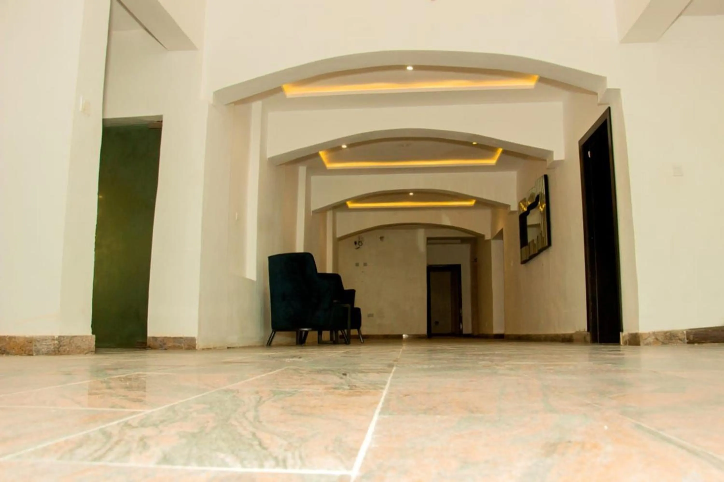 Facade/entrance in Water Ripples Hotel Lekki