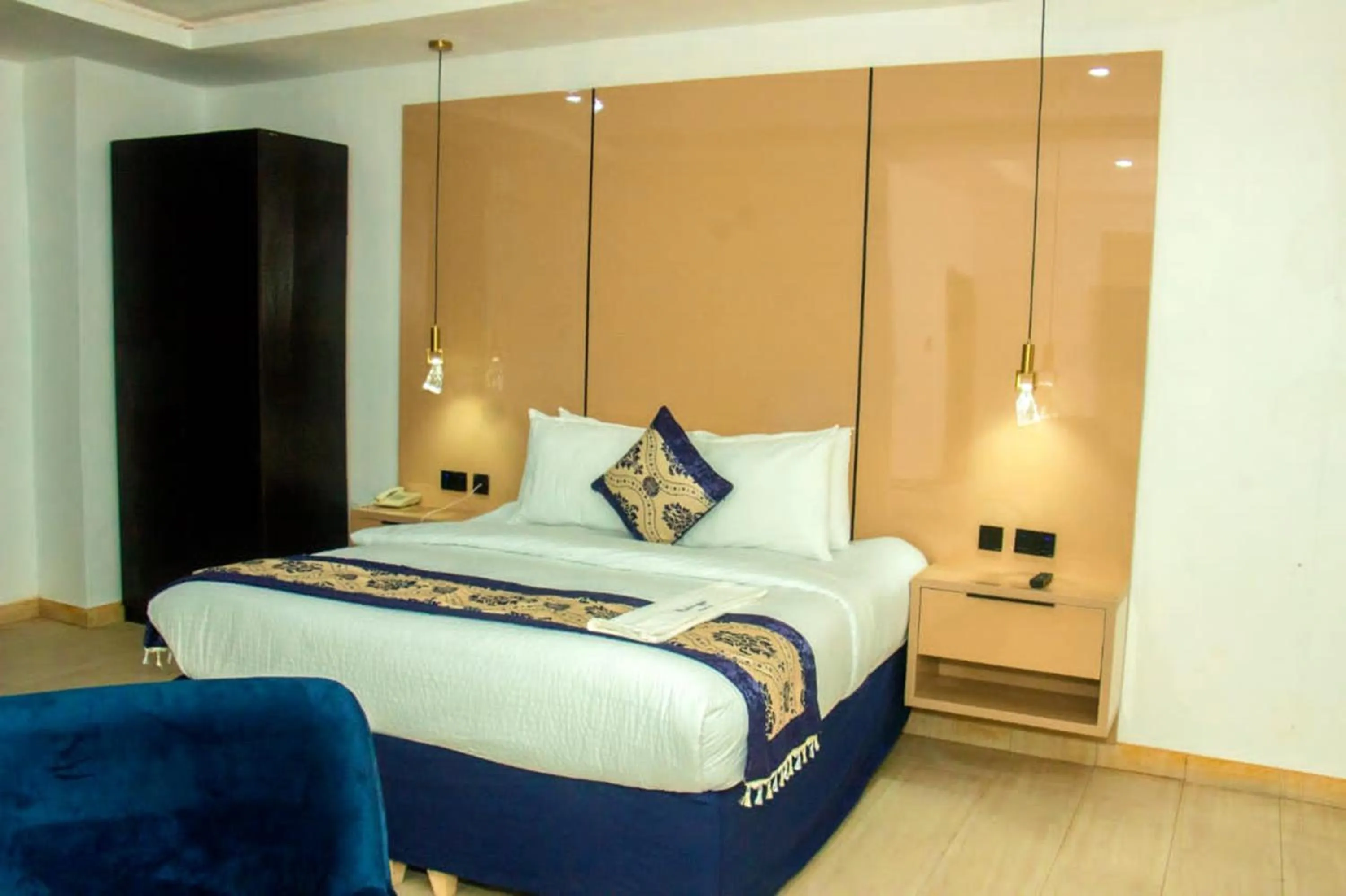 Bed in Water Ripples Hotel Lekki