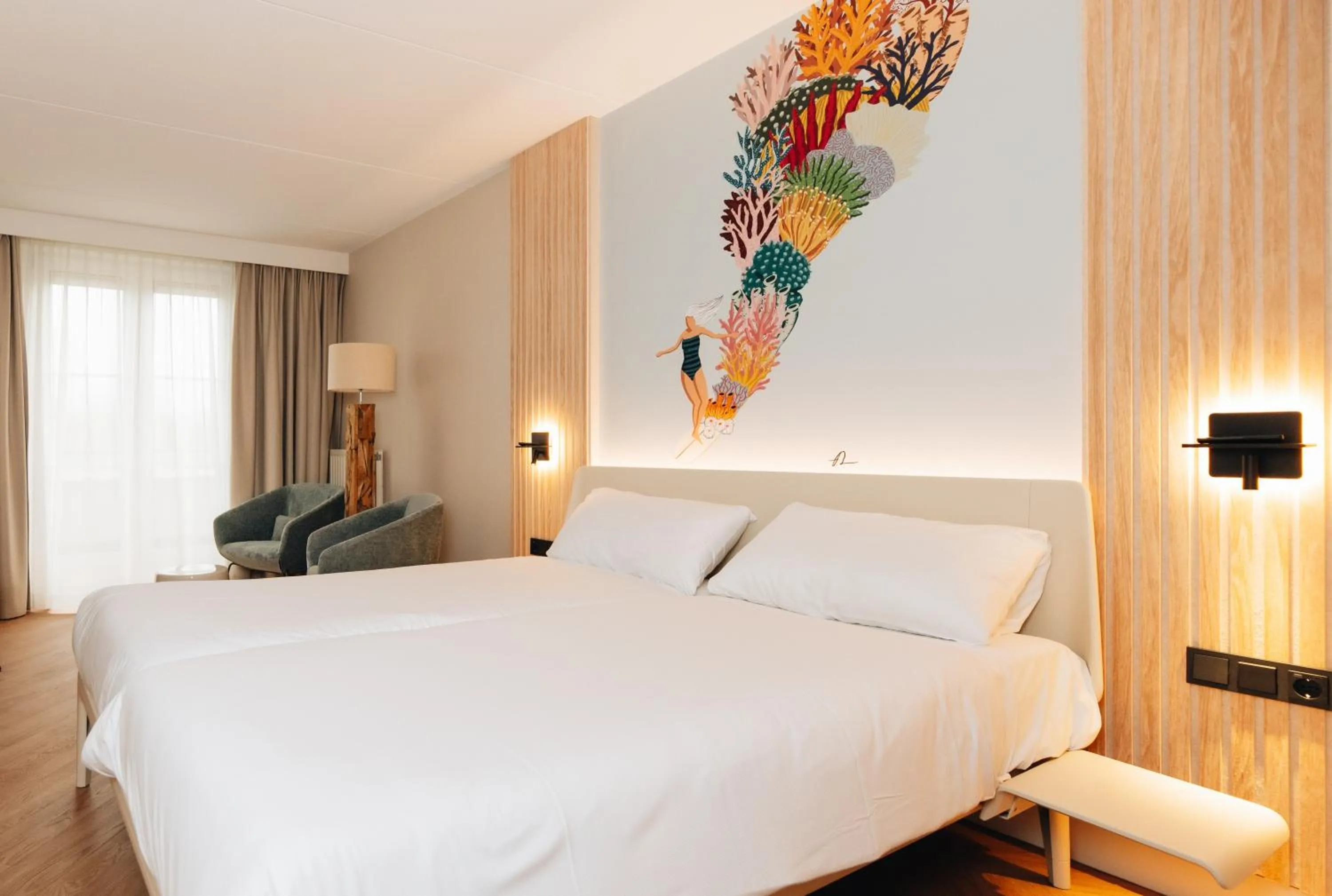 Bed in Hotel De Zeeuwse Stromen