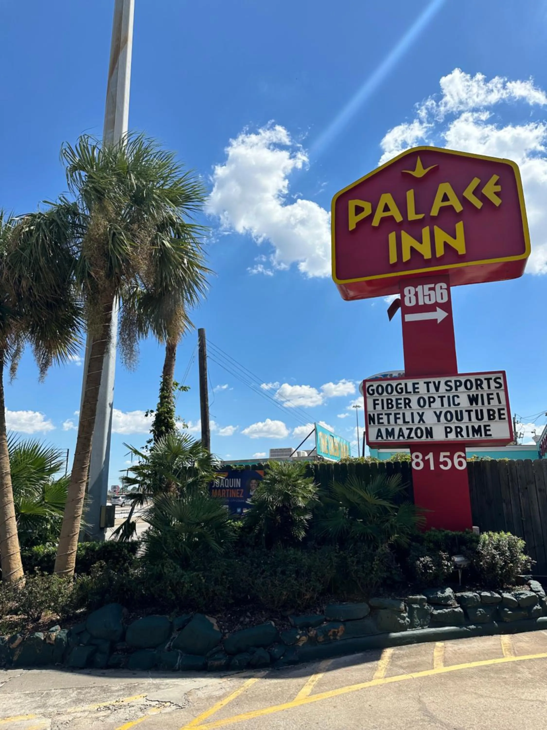 Property logo or sign in Palace Inn I-45 & Bellfort