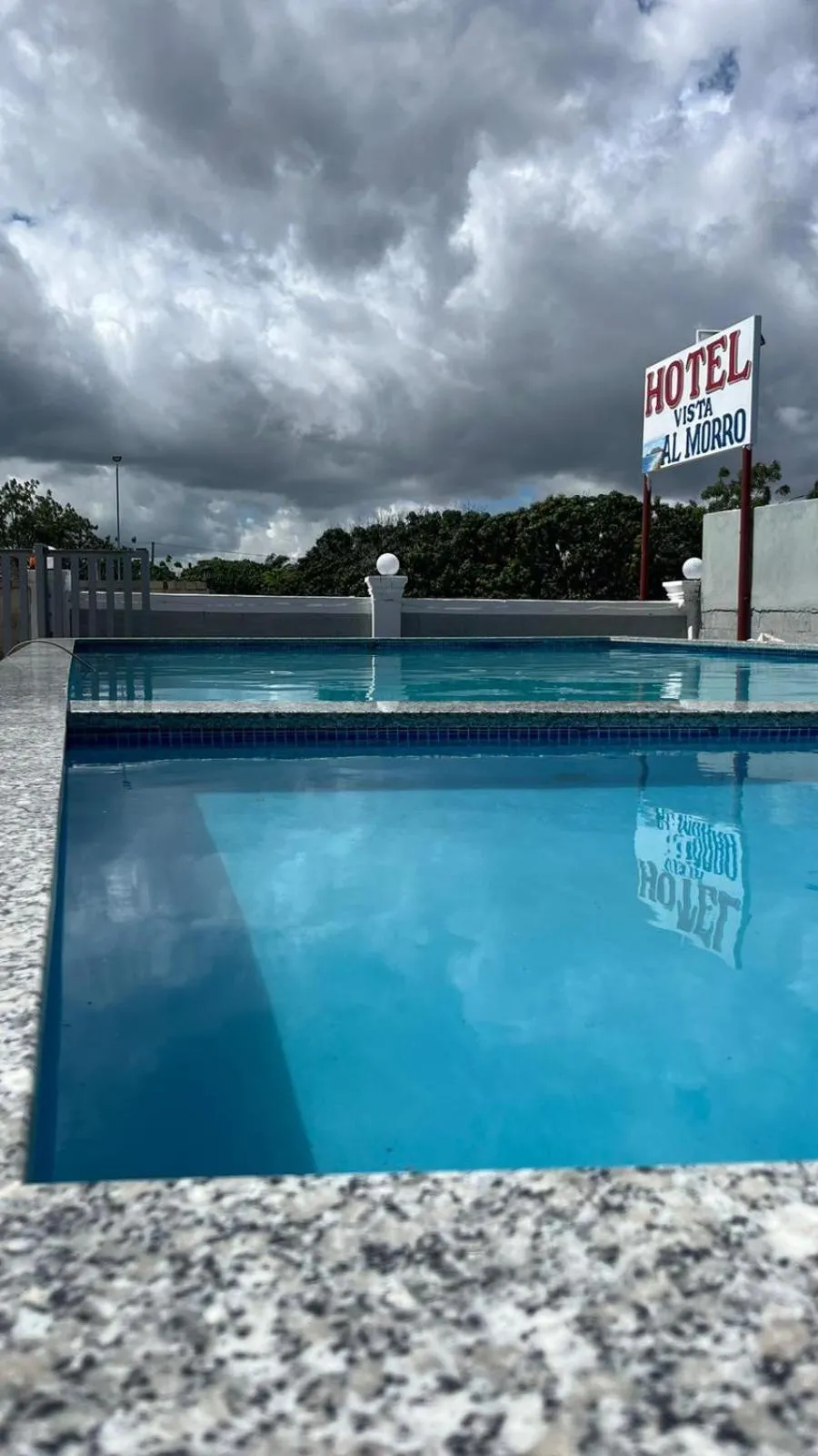 Pool view in Hotel Vista al Morro
