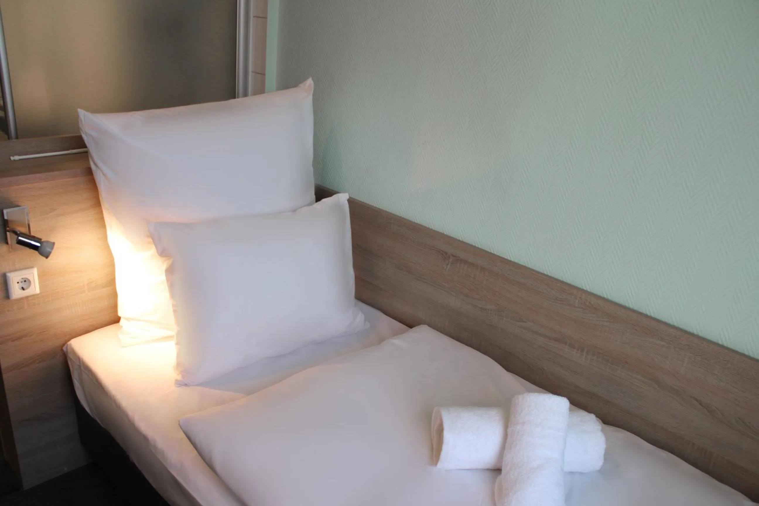 Bed in Hotel Mozart Bonn