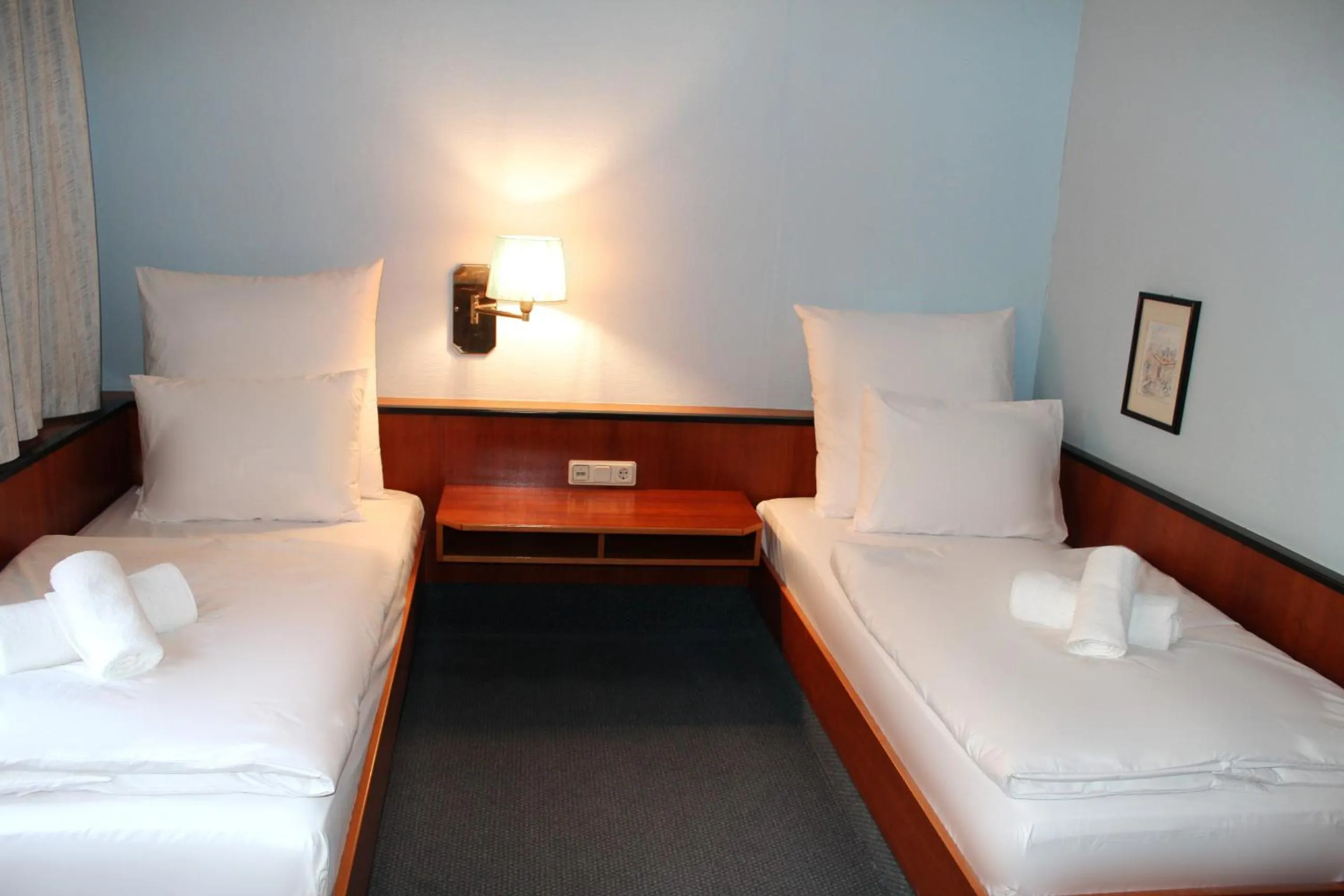 Bed in Hotel Mozart Bonn