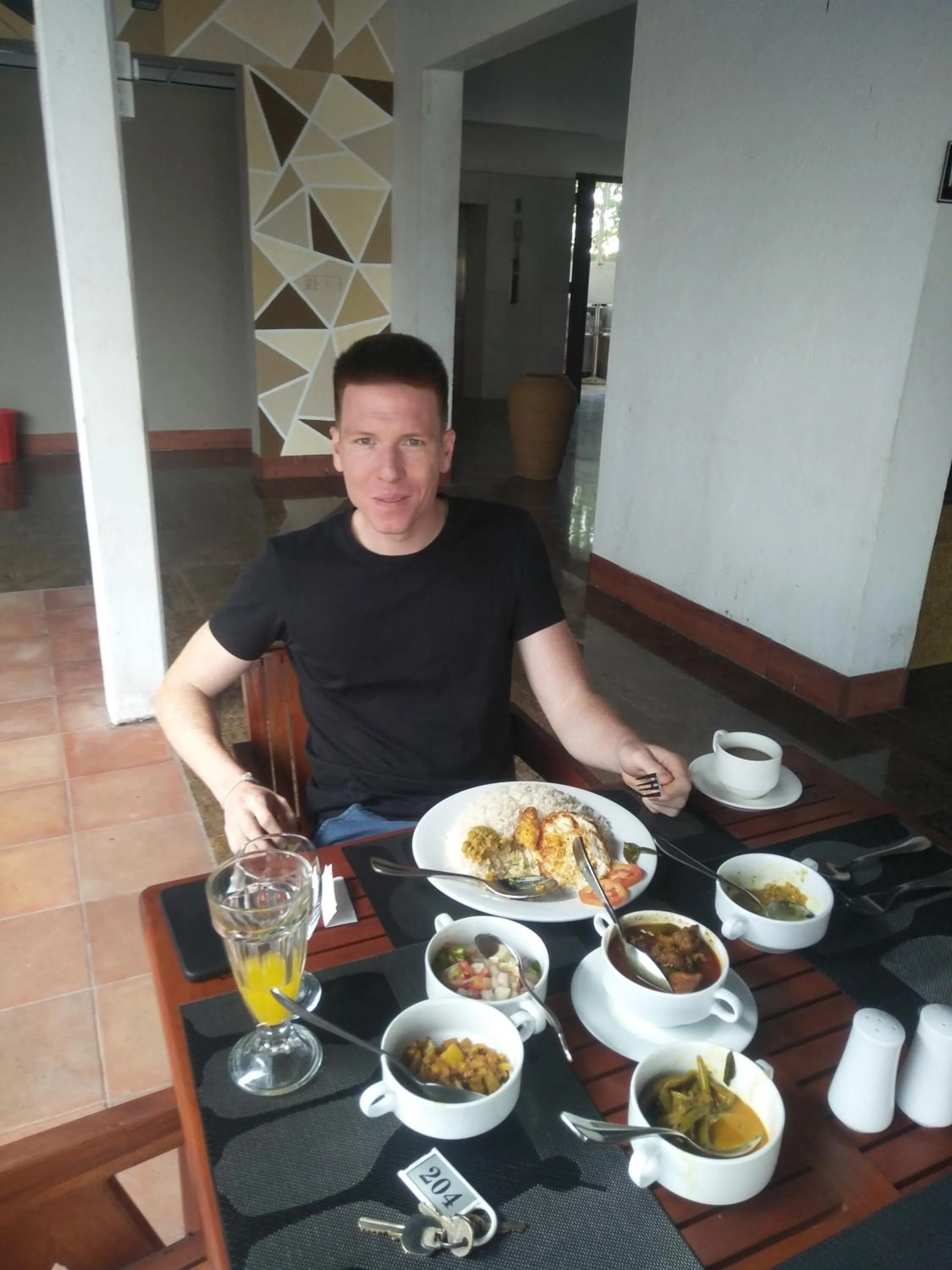 Breakfast in Airport Hotel Dream Paradise