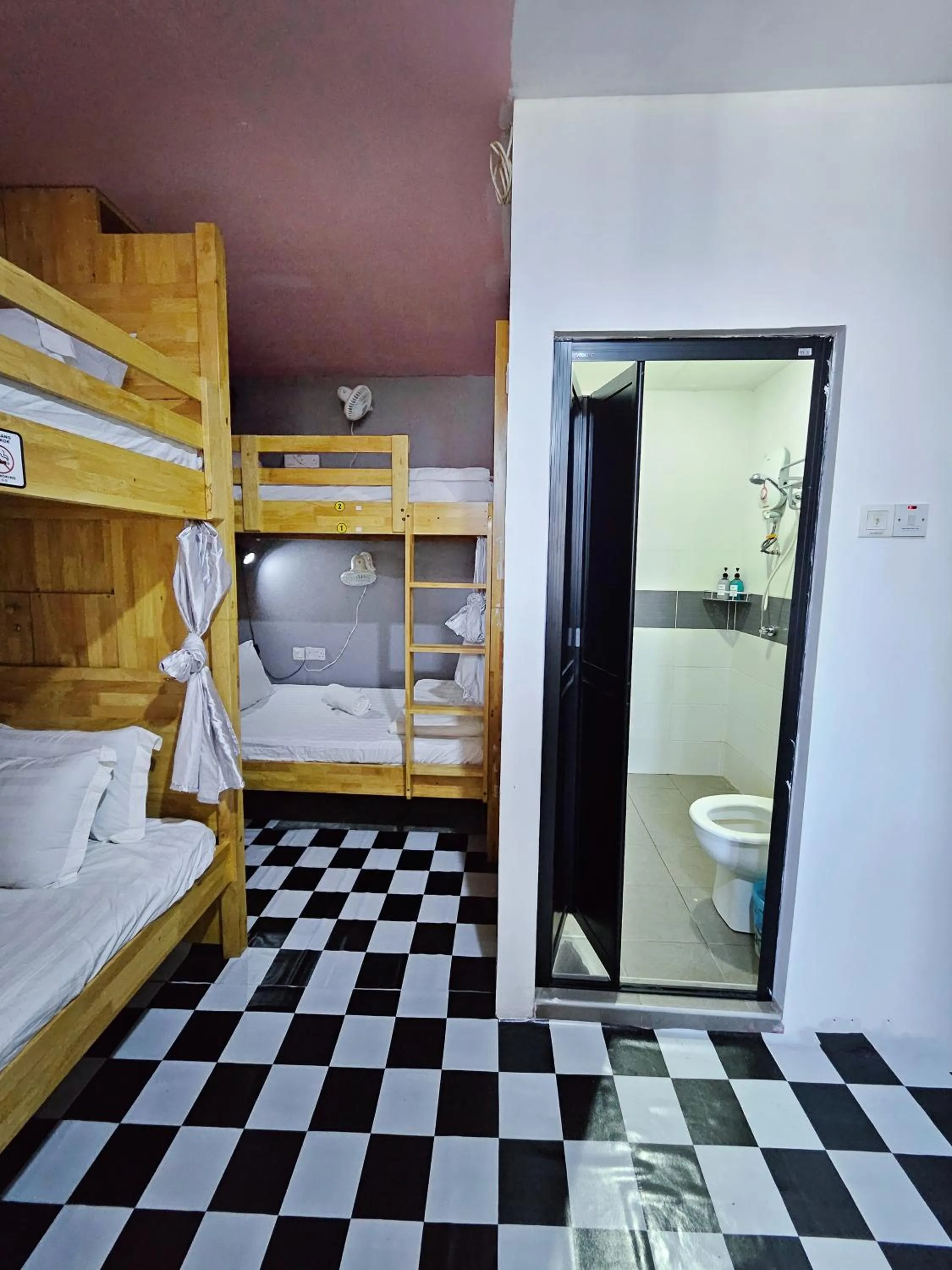 Toilet, Bed in The 60