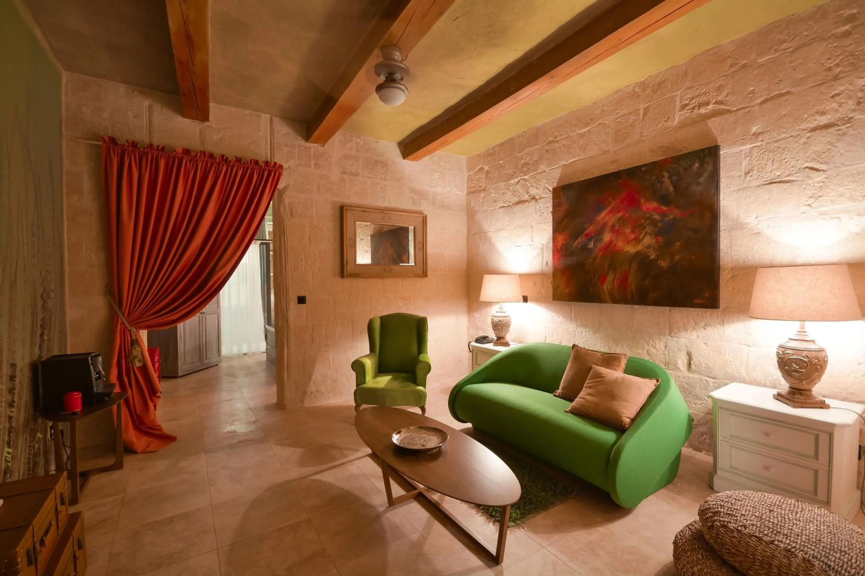 Living room in The Vincent Boutique Suites