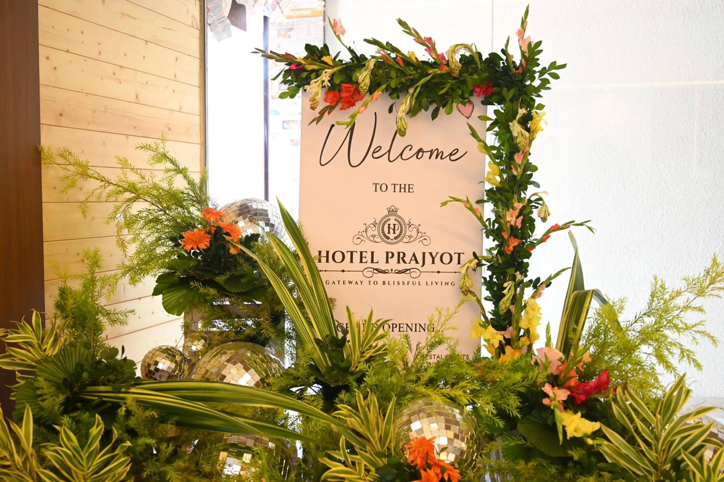 Text overlay in HOTEL PRAJYOT