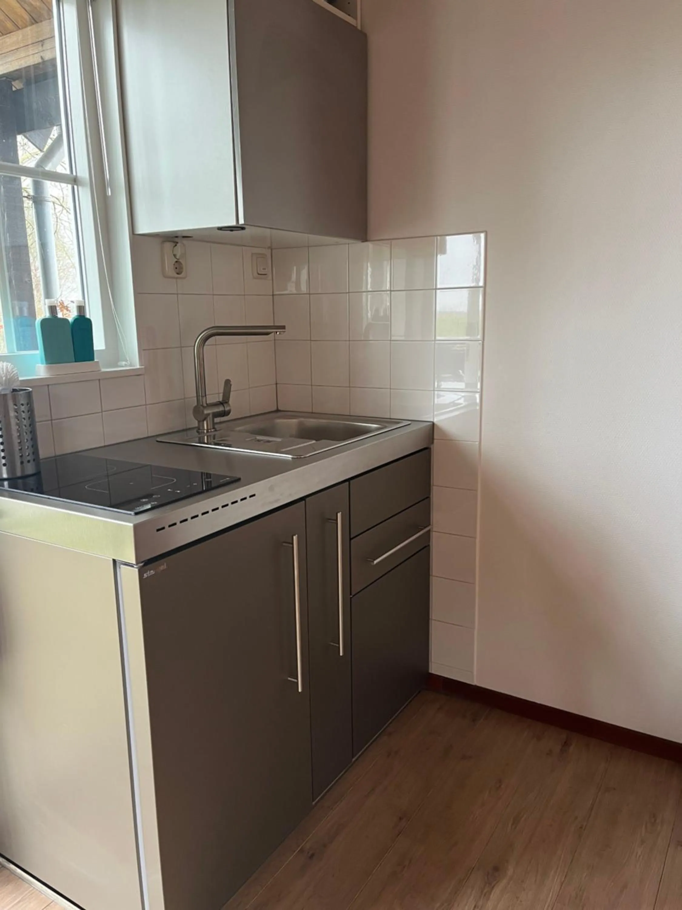 Kitchen or kitchenette in Vakantiehuisjes Marsherne