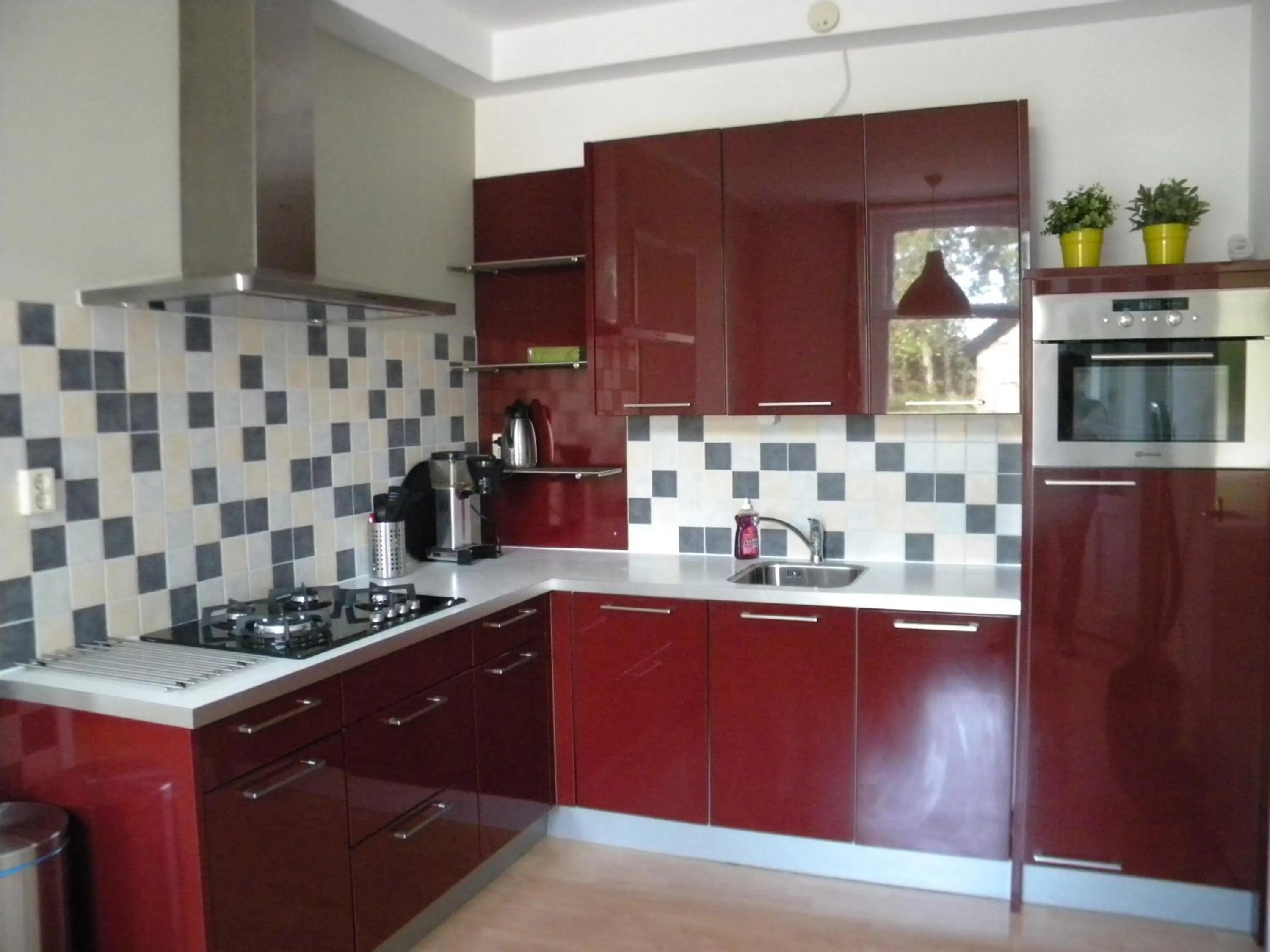 Kitchen or kitchenette in Vakantiehuisjes Marsherne