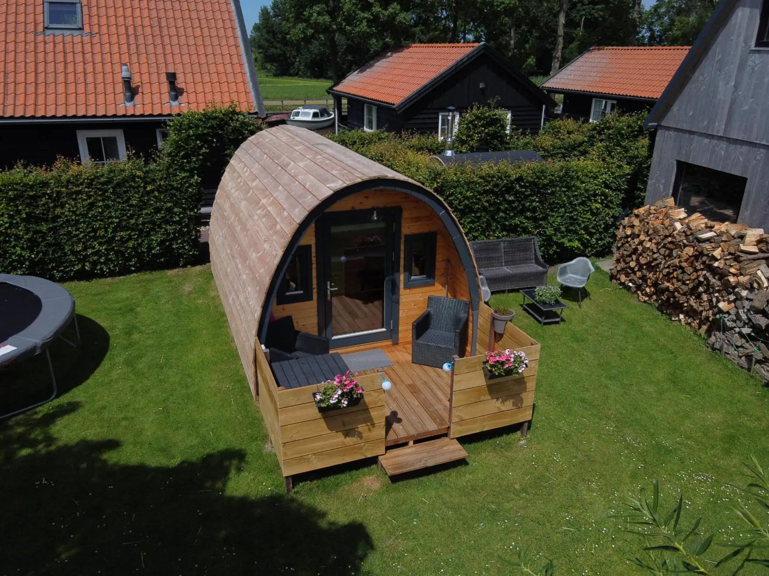 Double Room with Garden View in Vakantiehuisjes Marsherne Double Room with Garden View in Vakantiehuisjes Marsherne