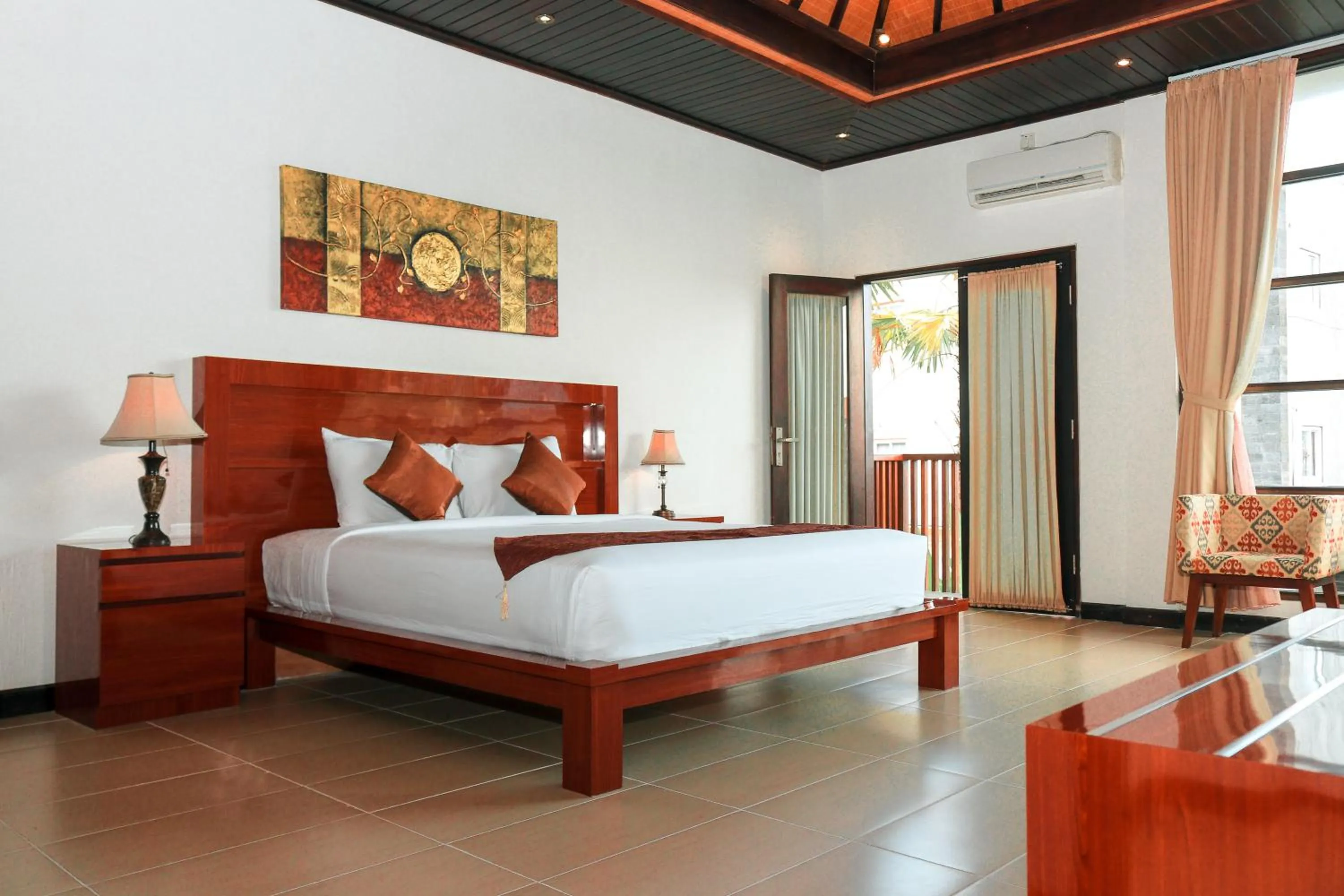 Bed in Argya Santi Suite and Villas