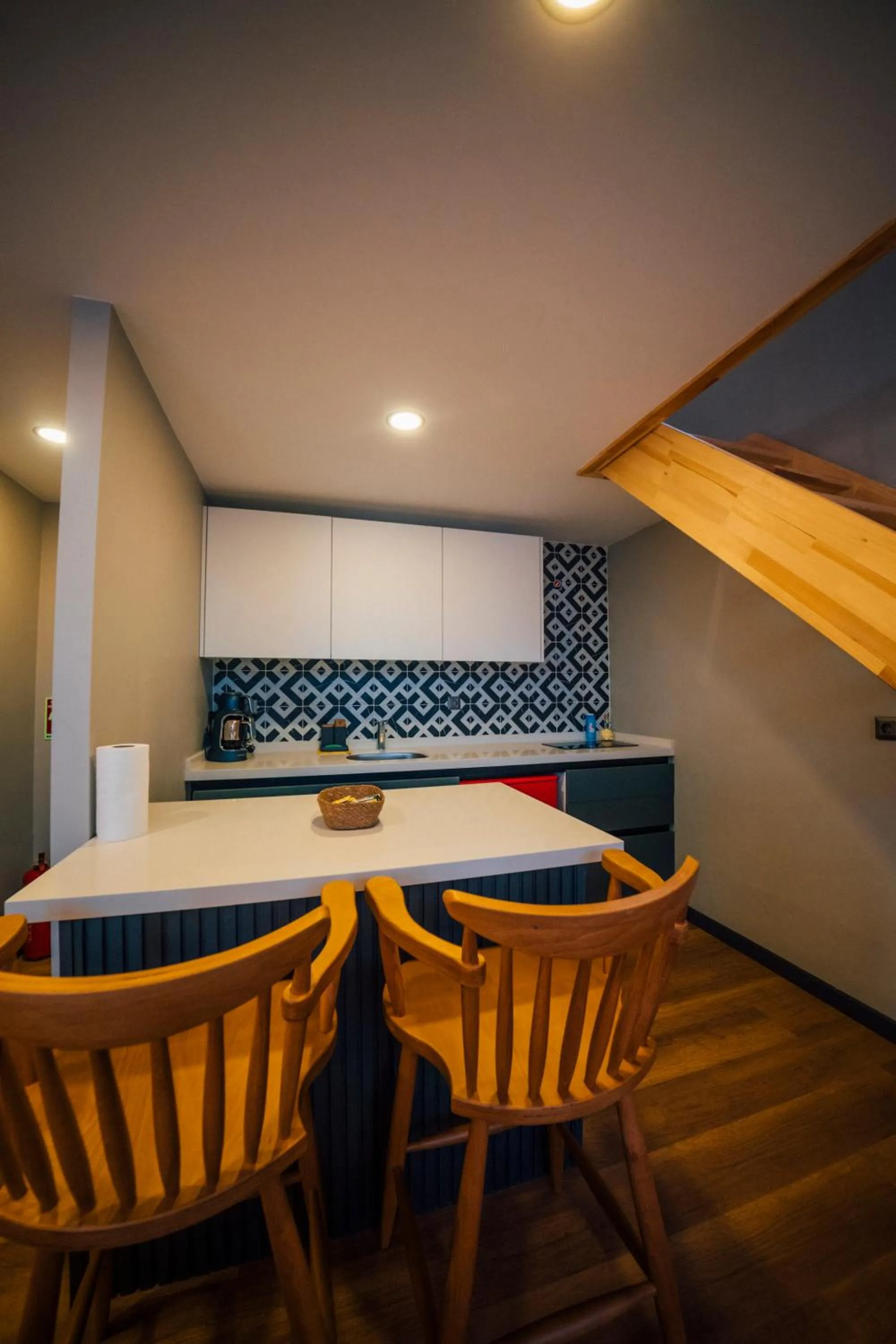 Kitchen or kitchenette in Vital Göl Sapanca Özel Havuzlu Bungalov & Villa