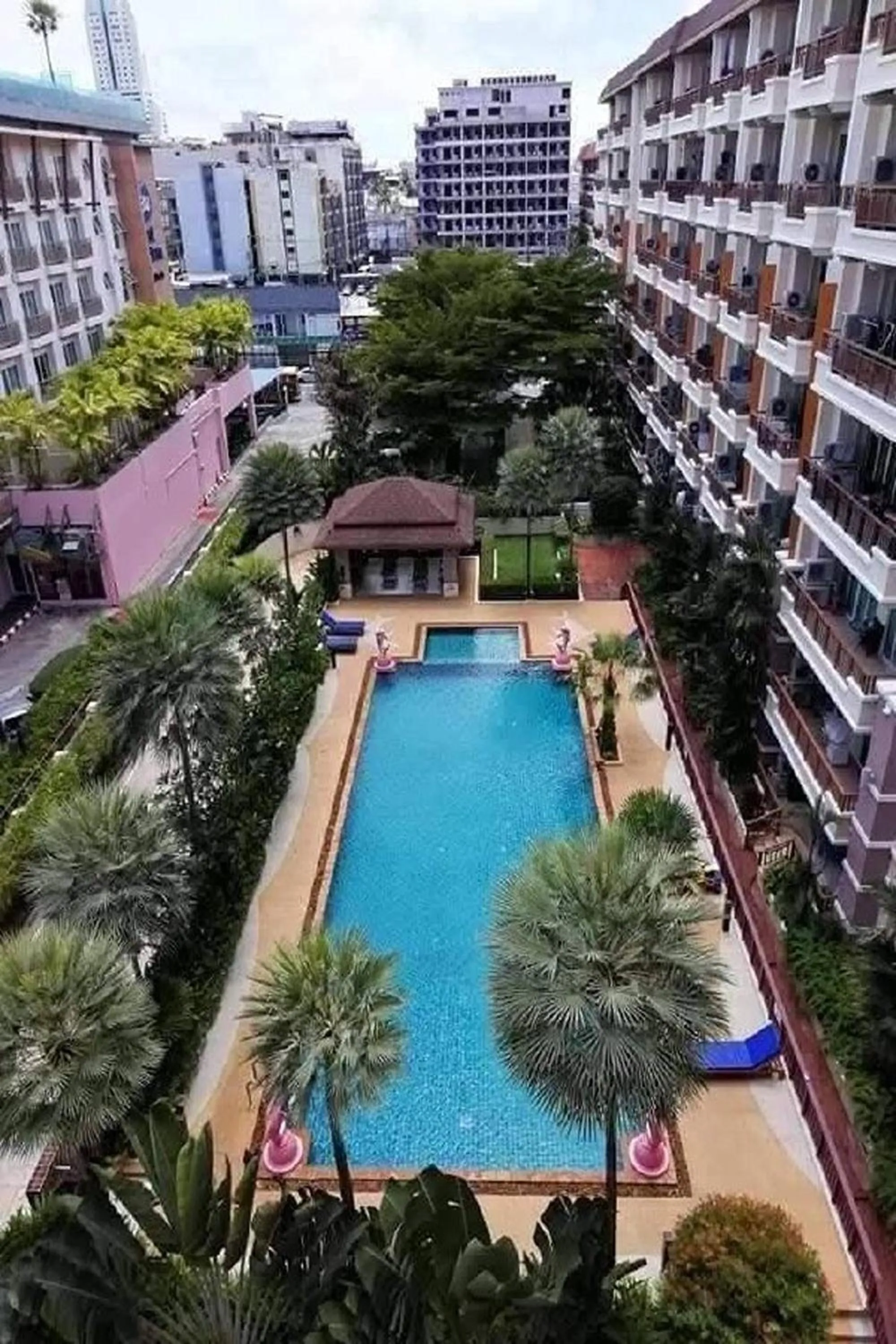 Pool view in Landmark Patong Hotel