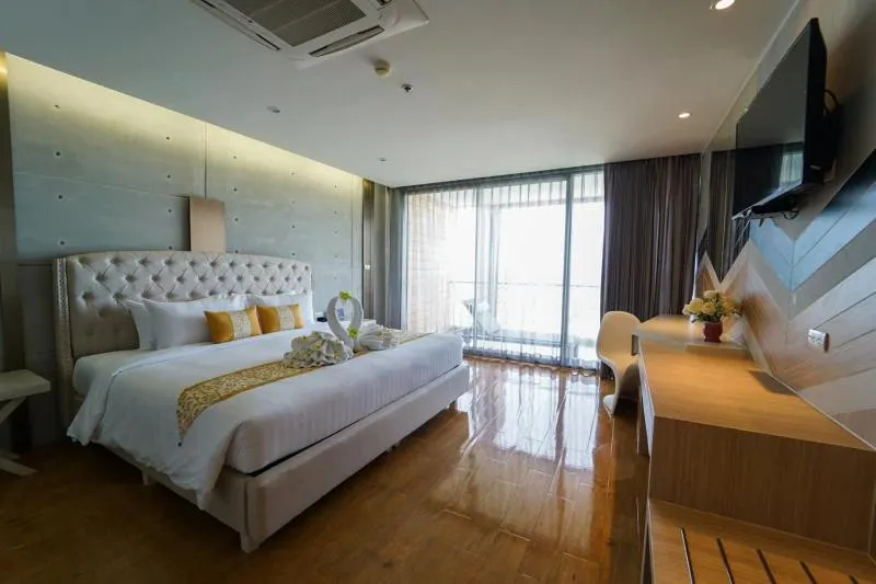 Bed in Serene Phla Resort and Restaurant
