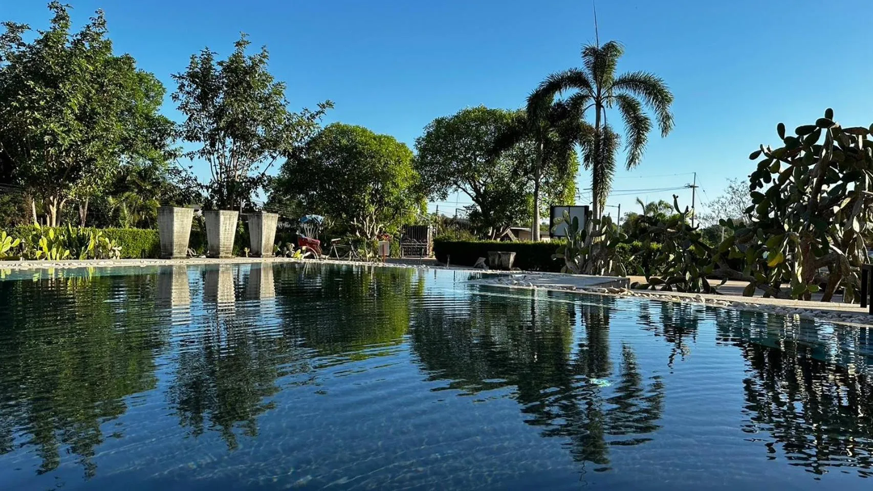 Swimming pool in Hacienda Resort - Mae Phim