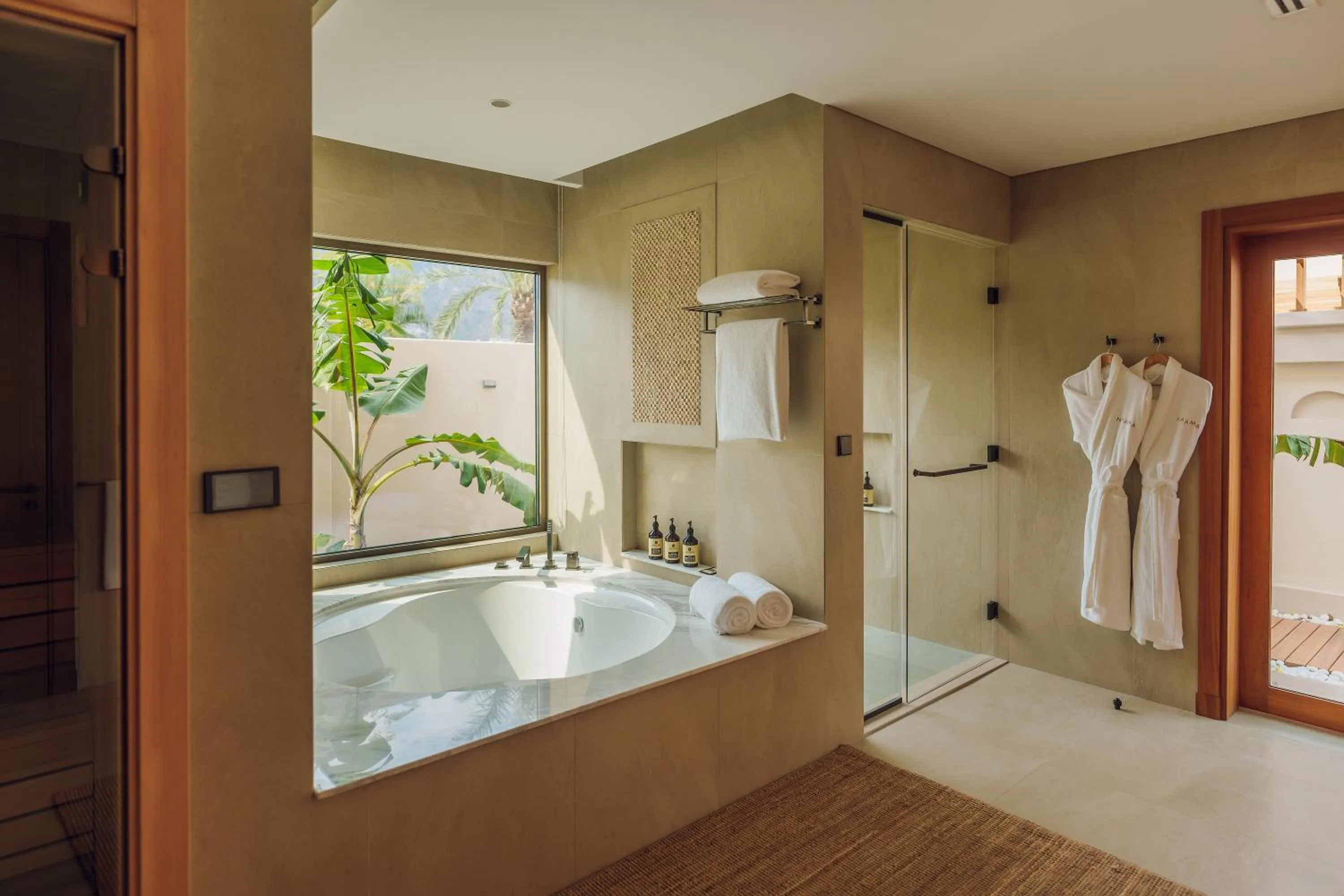 Bathroom in Naama Beach Villas & Spa