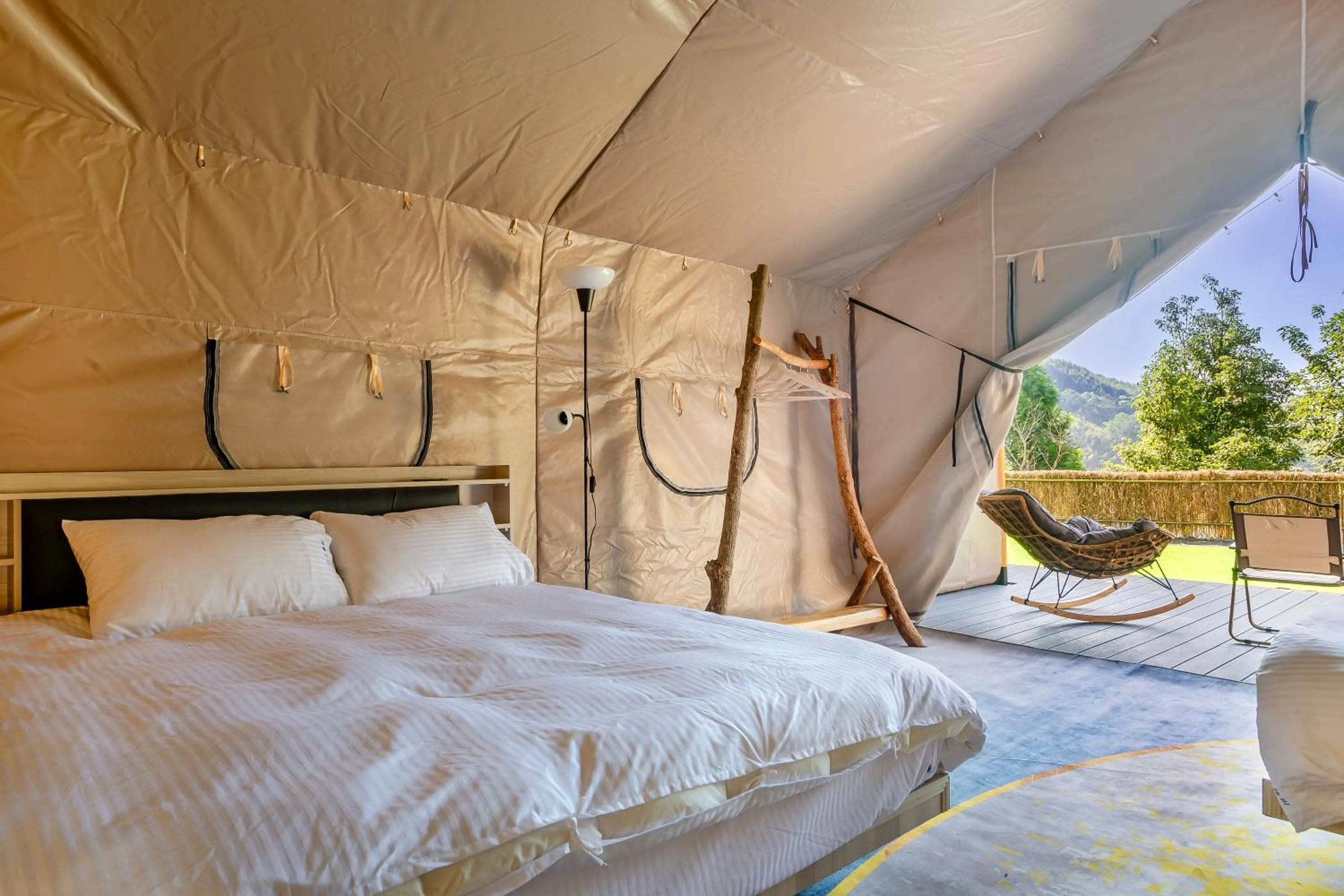 Bed in Grow Tree Glamping