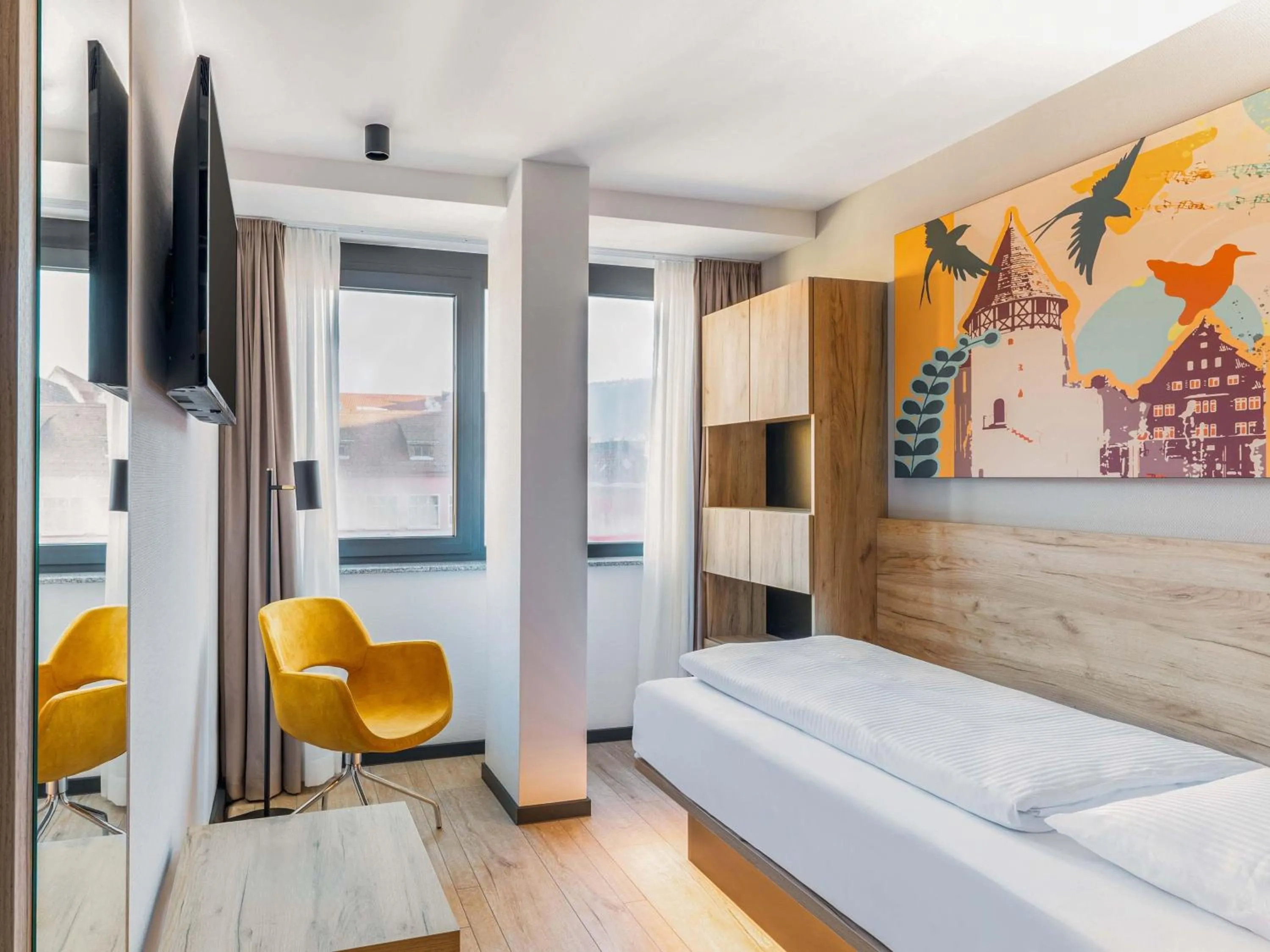 Photo of the whole room, Bed in B&B HOTEL Albstadt-Hbf