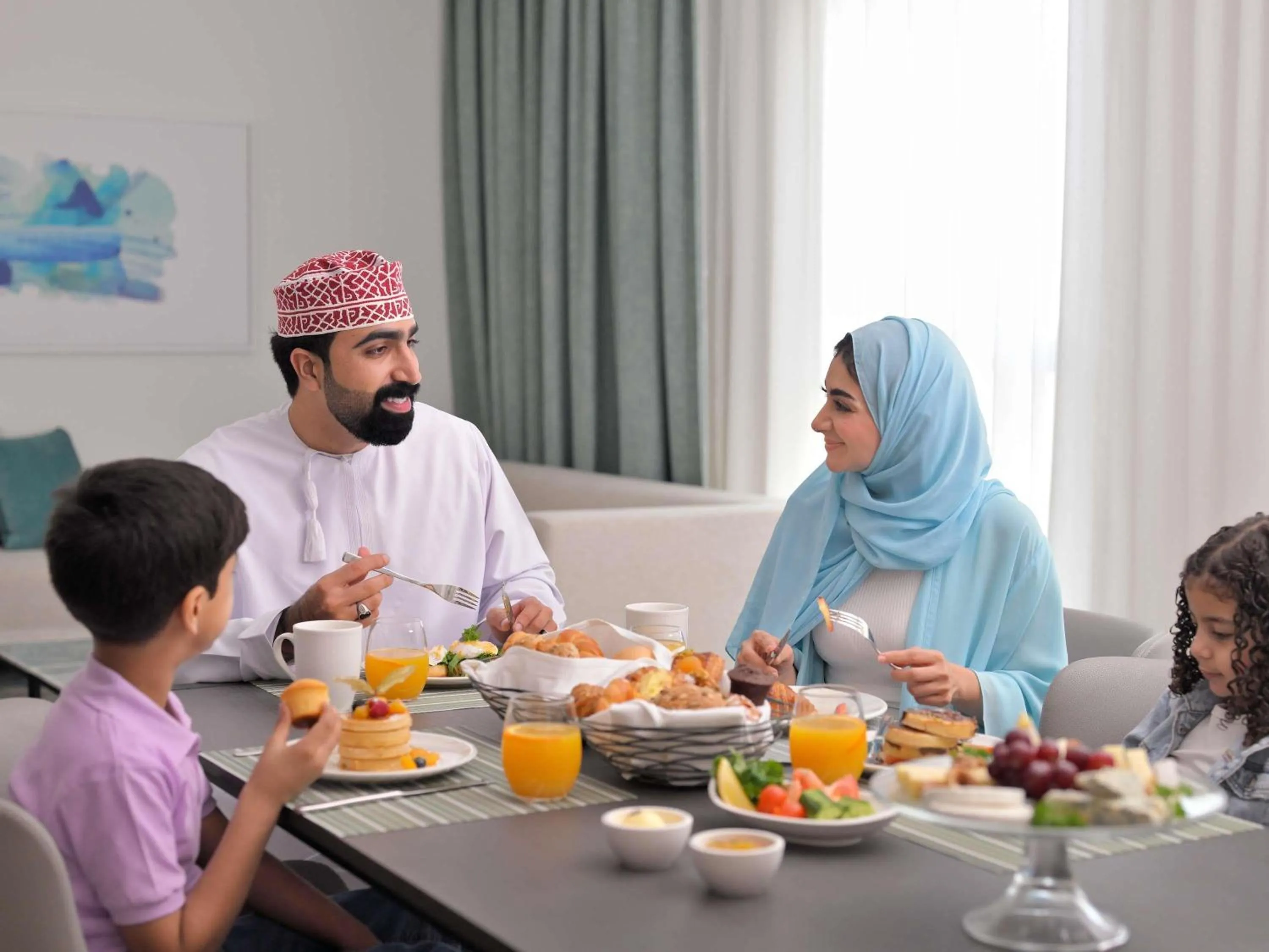 Breakfast in Mövenpick Hotel & Apartments Ghala Muscat