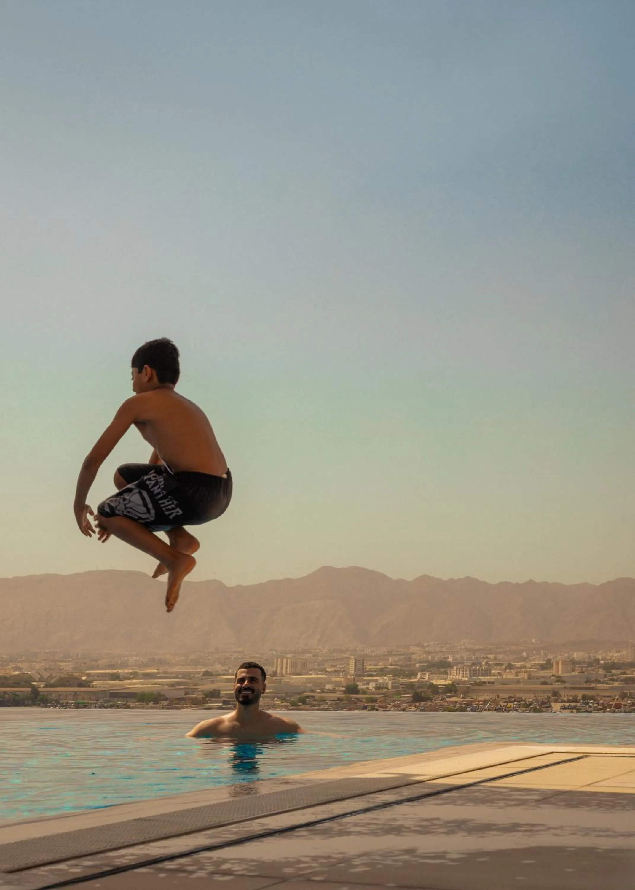 Swimming pool in Mövenpick Hotel & Apartments Ghala Muscat