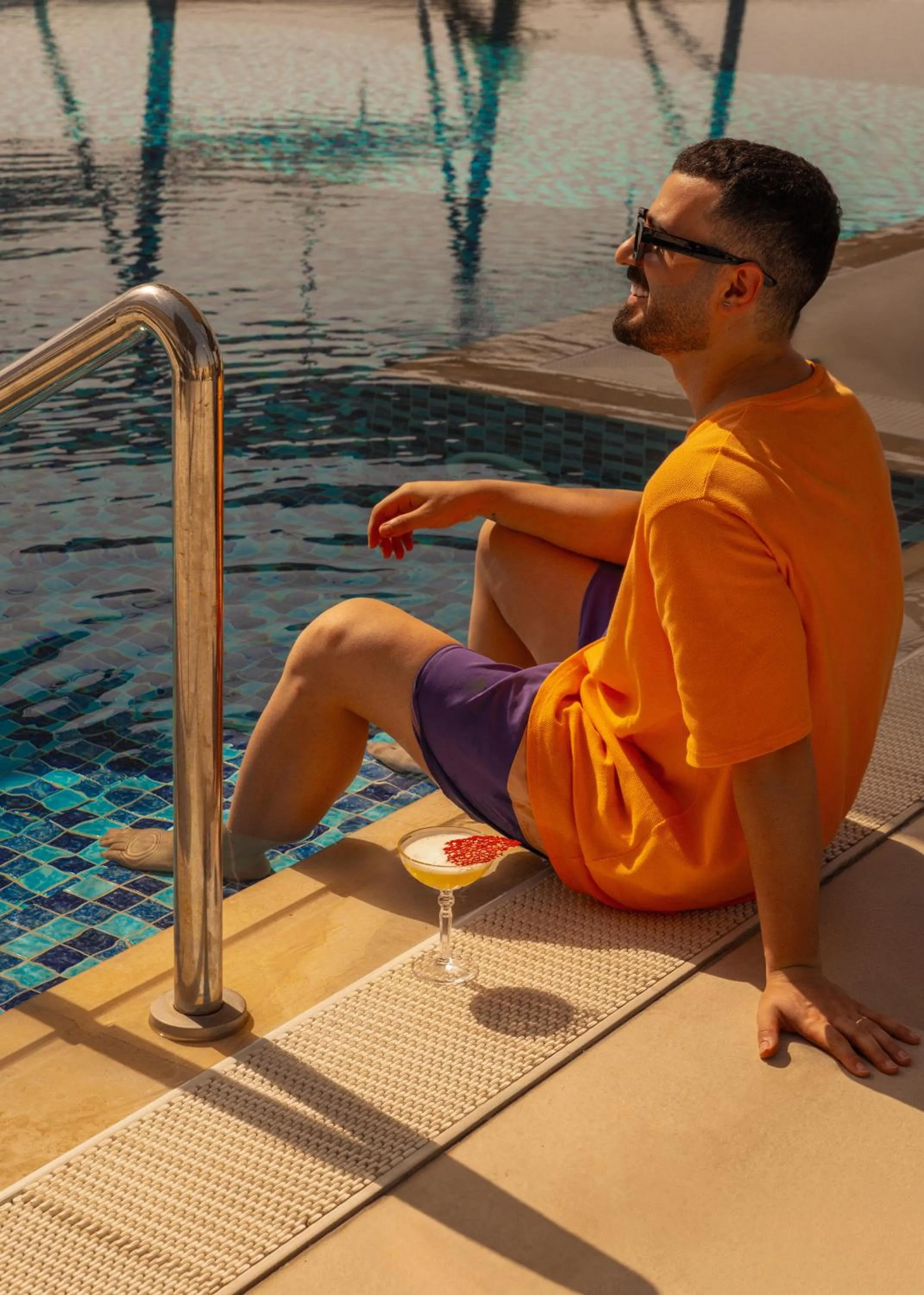 Pool view in Mövenpick Hotel & Apartments Ghala Muscat