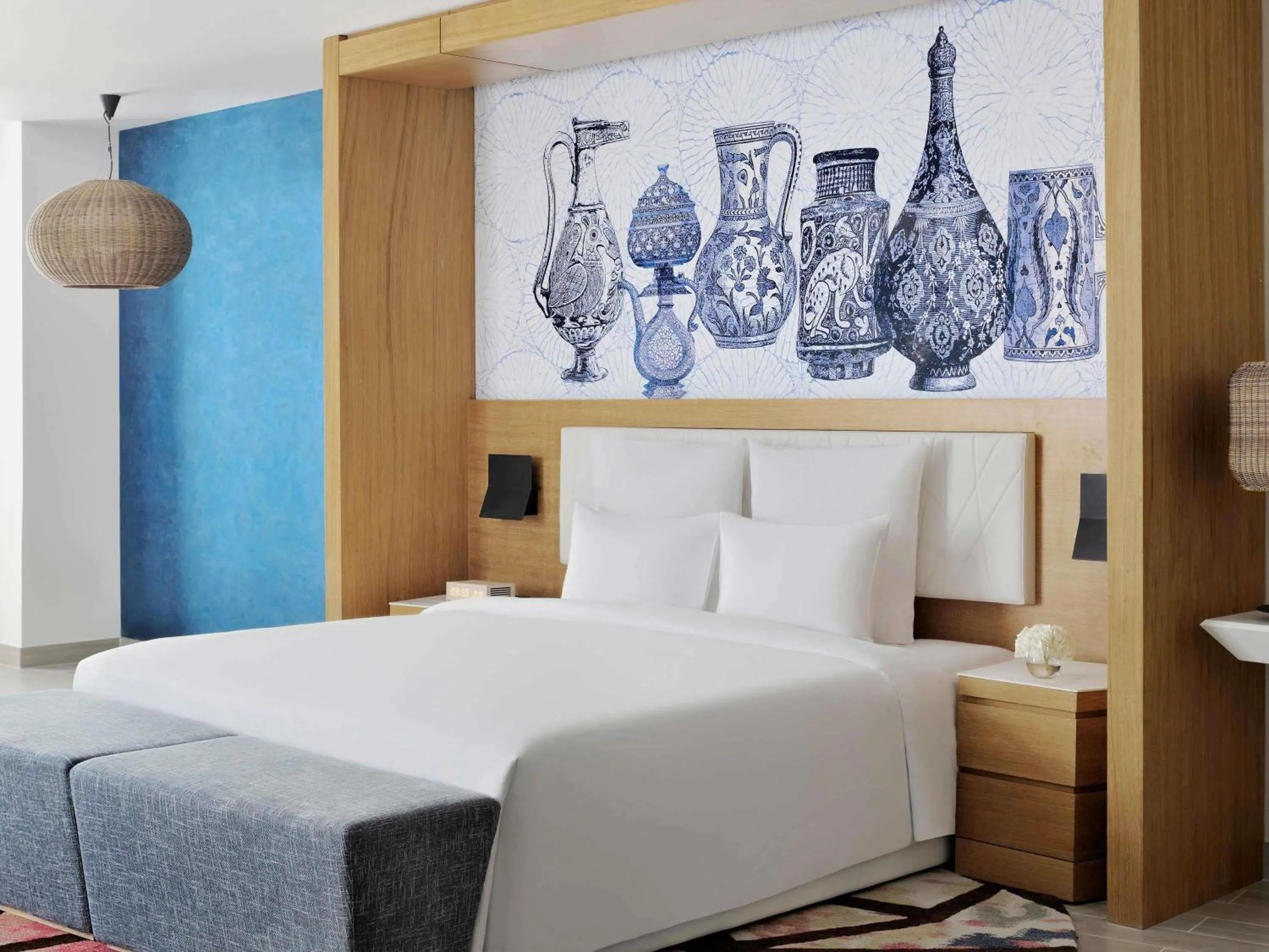 Photo of the whole room, Bed in Mövenpick Hotel & Apartments Ghala Muscat