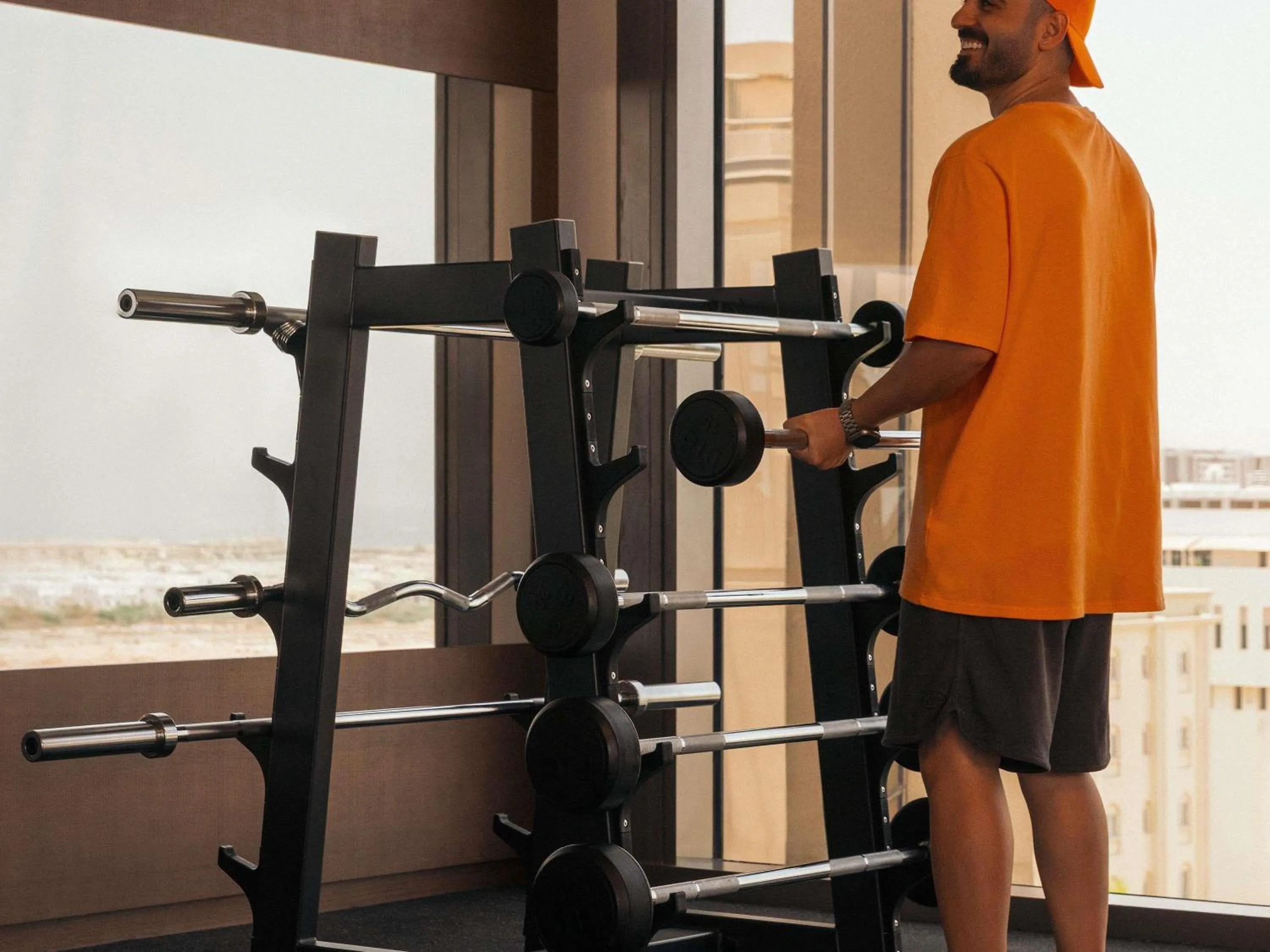 Fitness centre/facilities in Mövenpick Hotel & Apartments Ghala Muscat