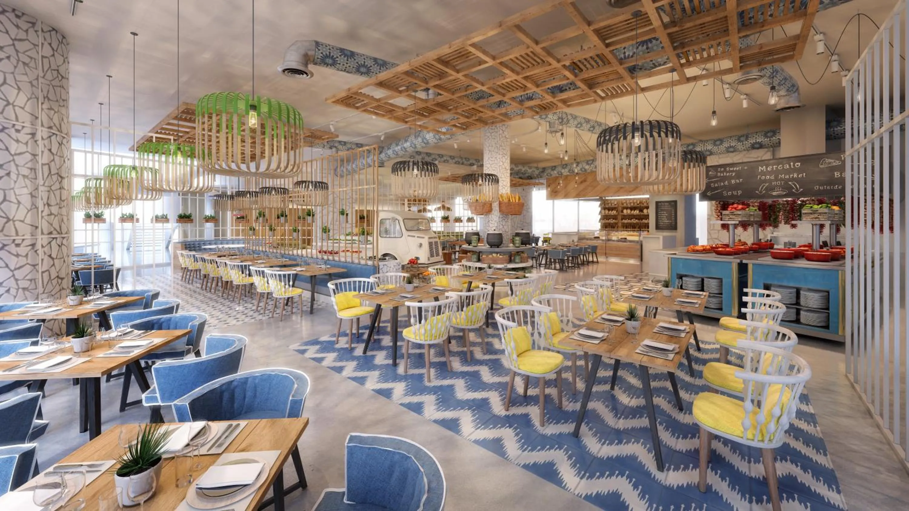 Restaurant/places to eat in Mövenpick Hotel & Apartments Ghala Muscat