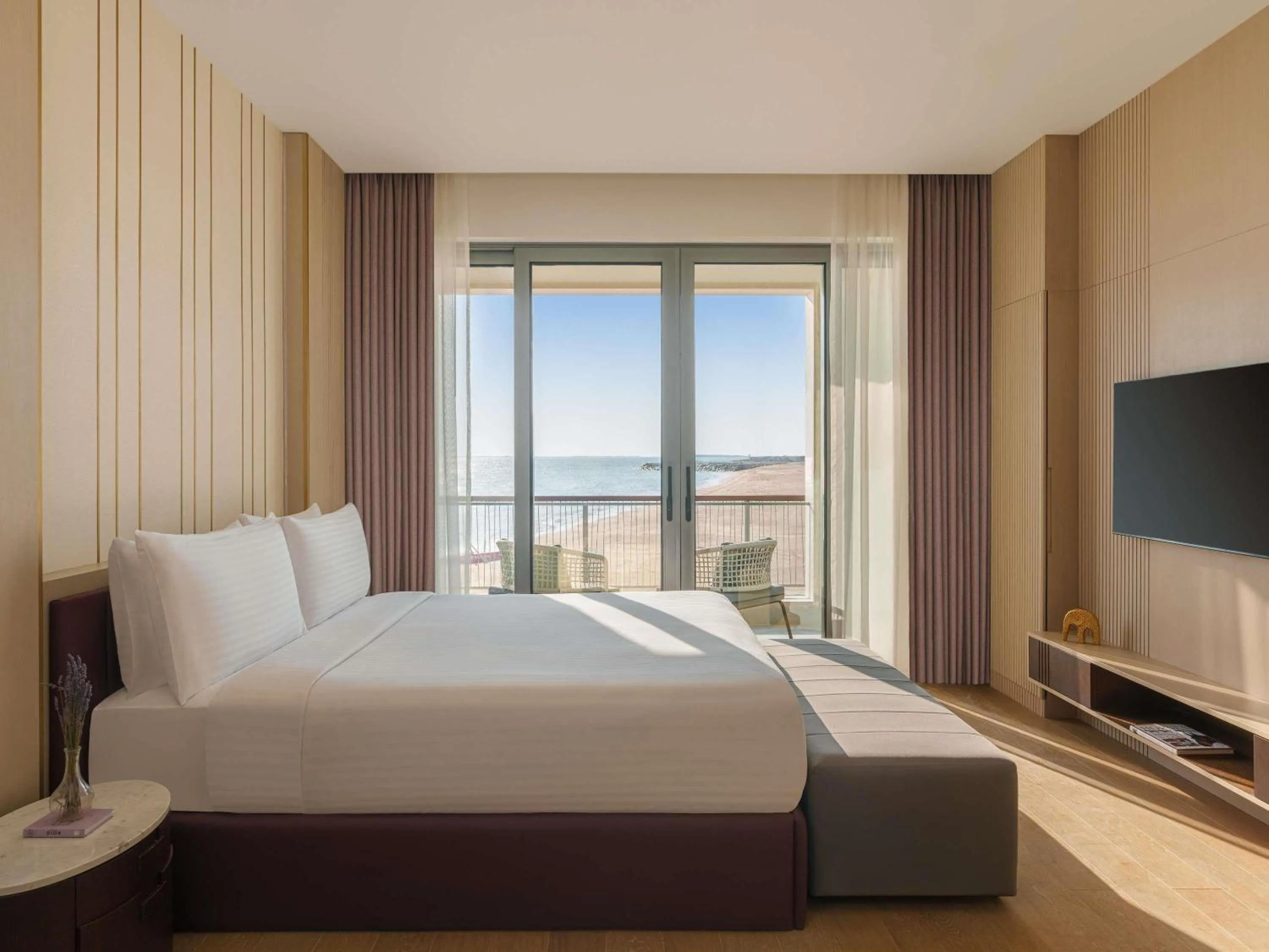 Bedroom, Bed in Rixos Premium Qetaifan Island North