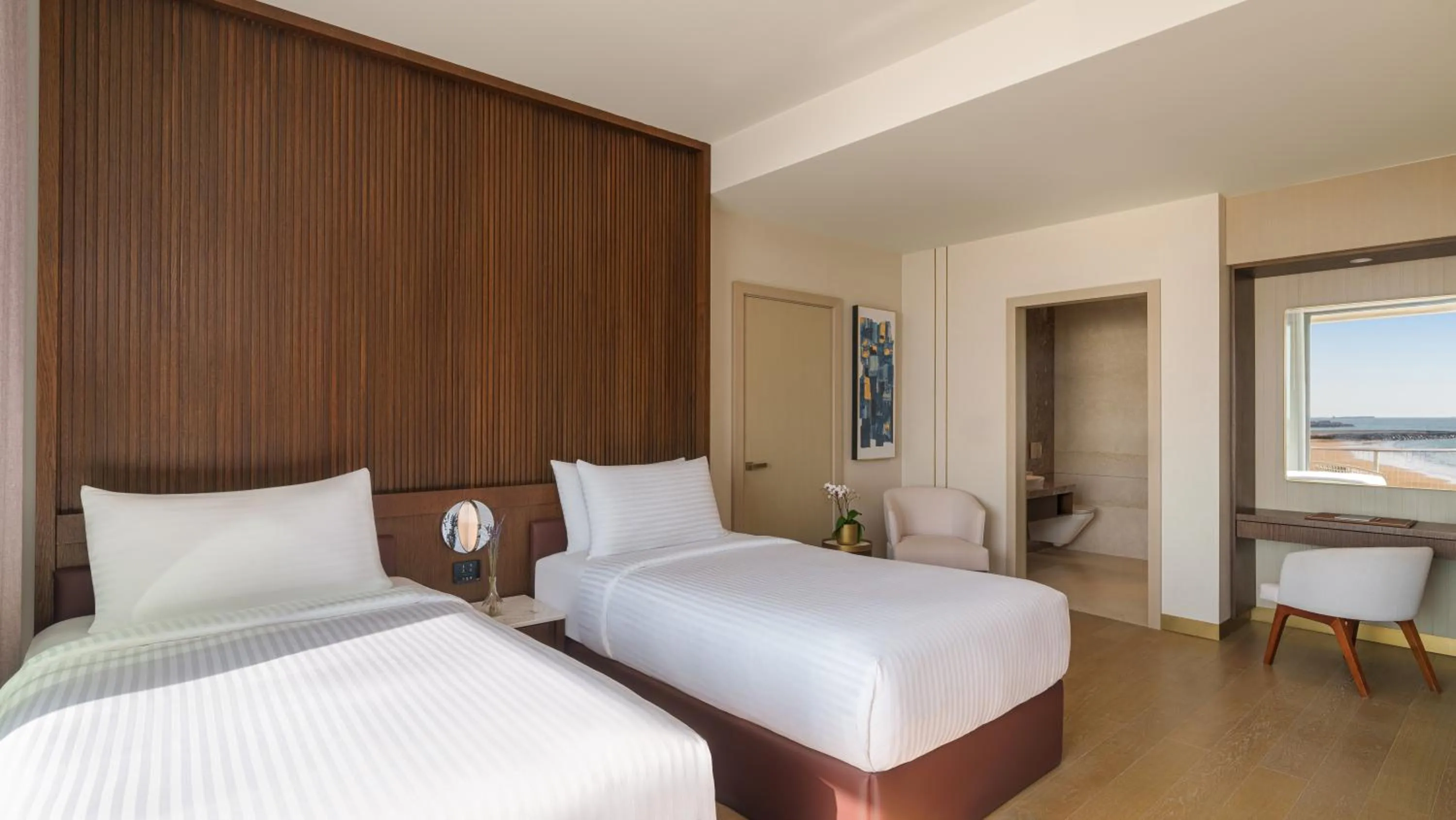 Bed in Rixos Premium Qetaifan Island North