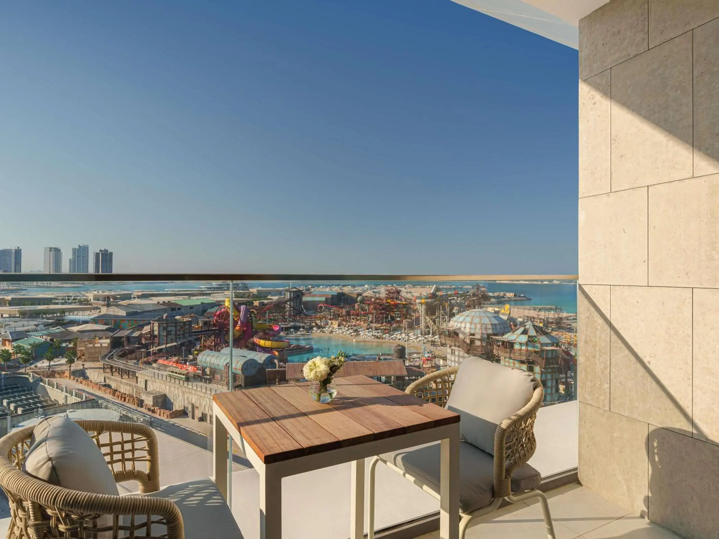 Deluxe King Waterpark View with Meryal Waterpark Acccess - single occupancy in Rixos Premium Qetaifan Island North Deluxe King Waterpark View with Meryal Waterpark Acccess - single occupancy in Rixos Premium Qetaifan Island North