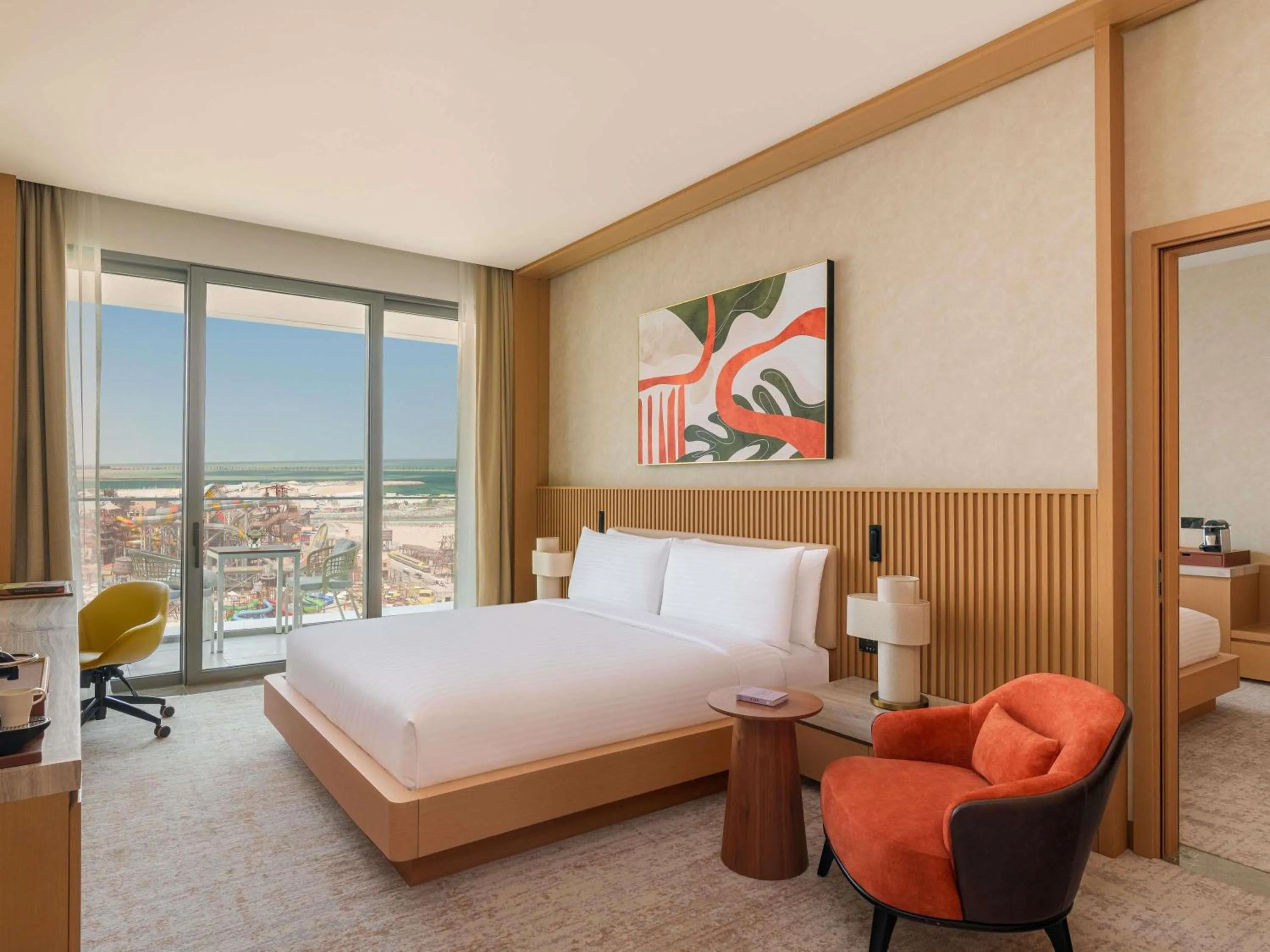 Bedroom, Bed in Rixos Premium Qetaifan Island North