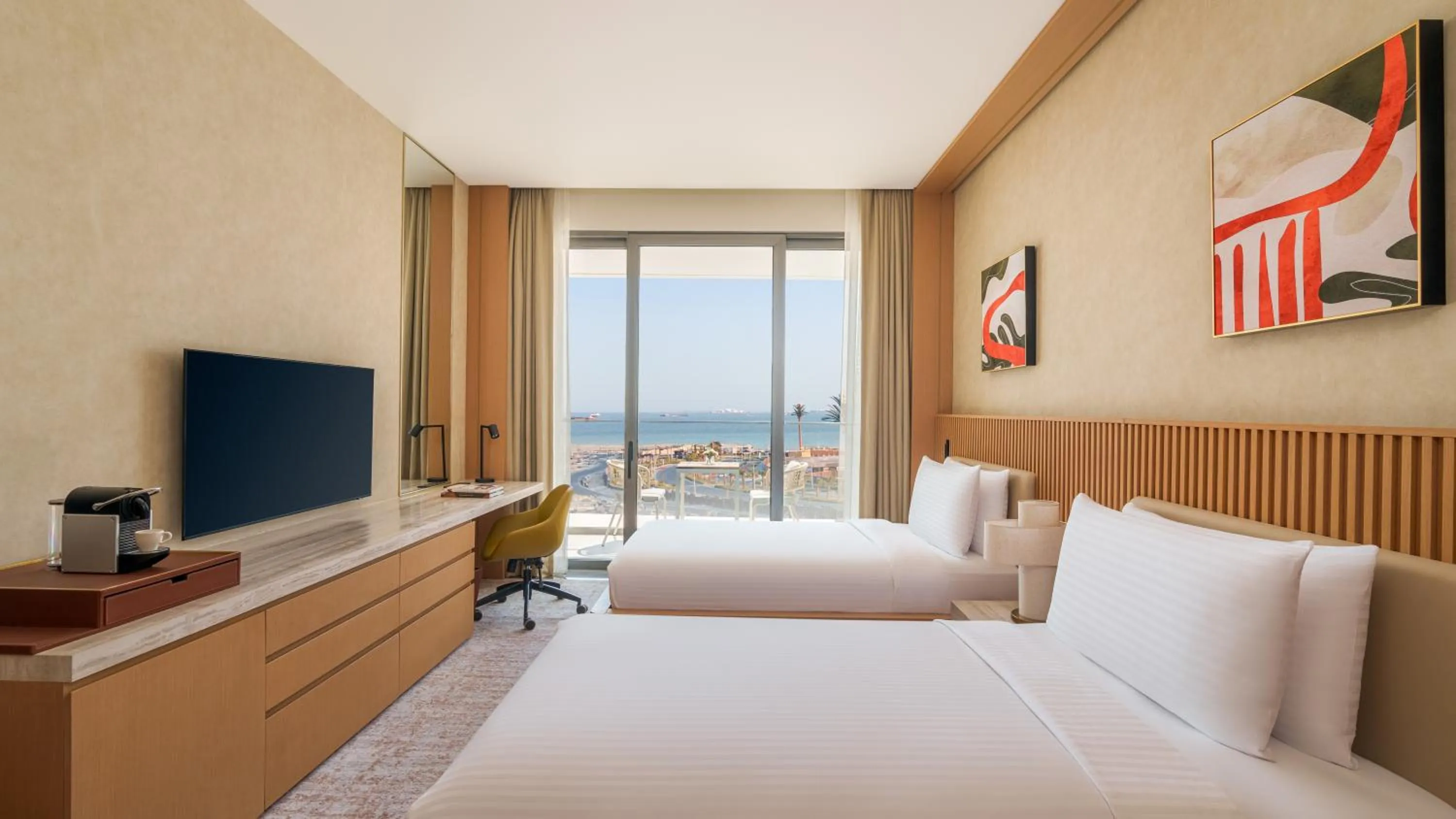 Bed in Rixos Premium Qetaifan Island North