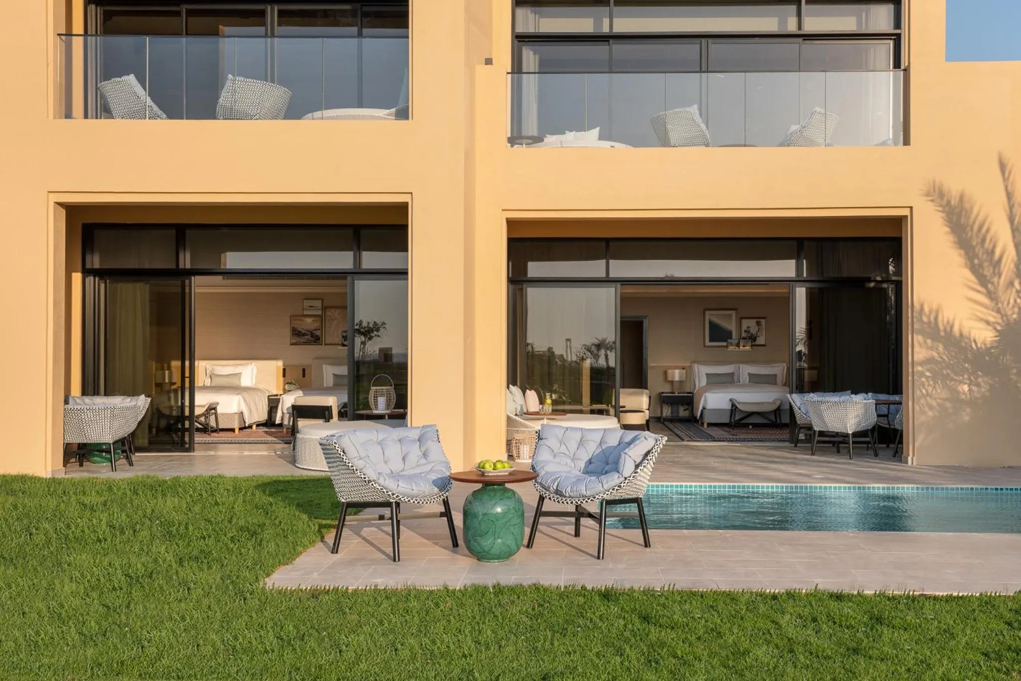 Pool view in Sofitel Al Hamra Beach Resort