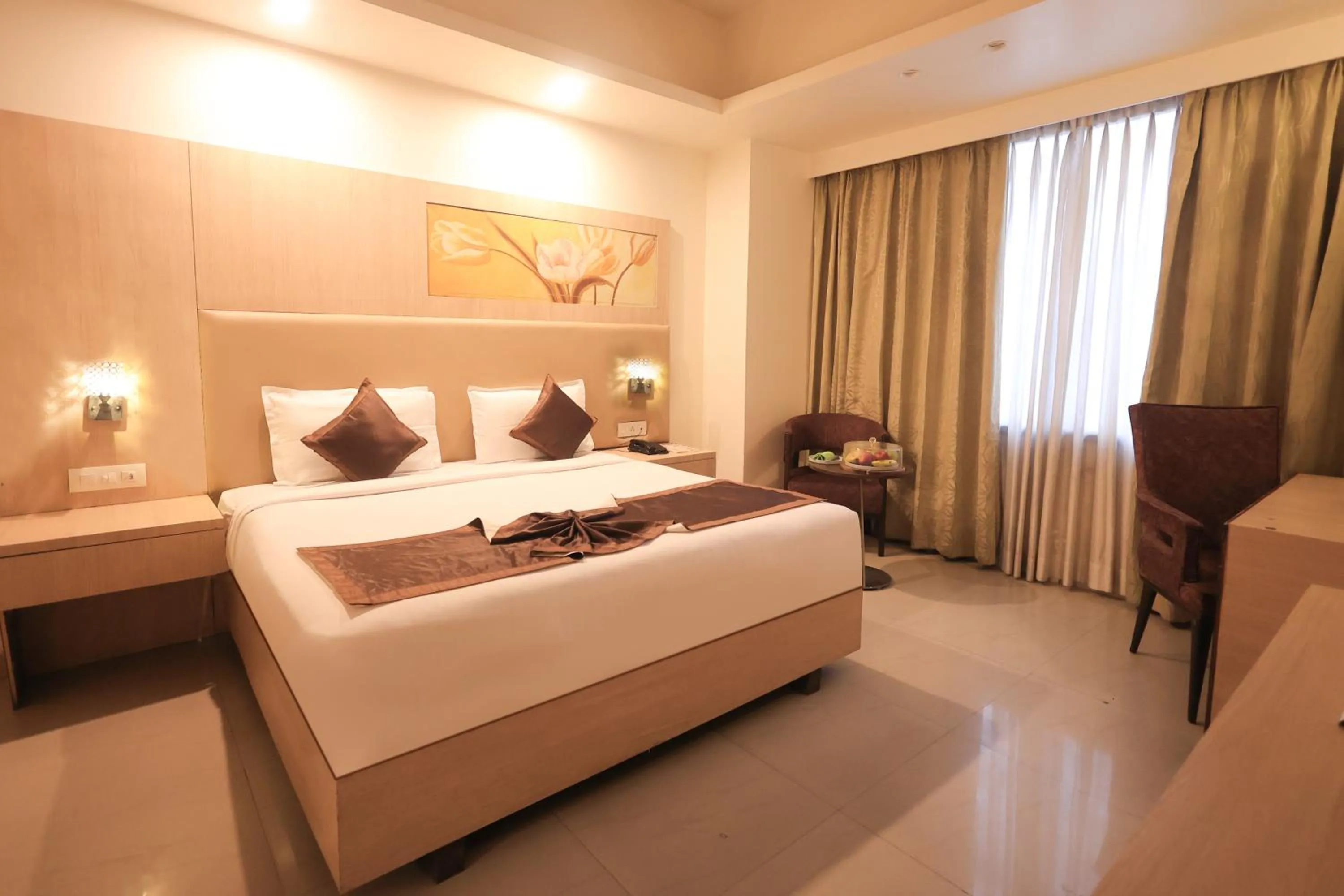 Bedroom, Bed in Ecko Lite MARS Hotel, Amritsar