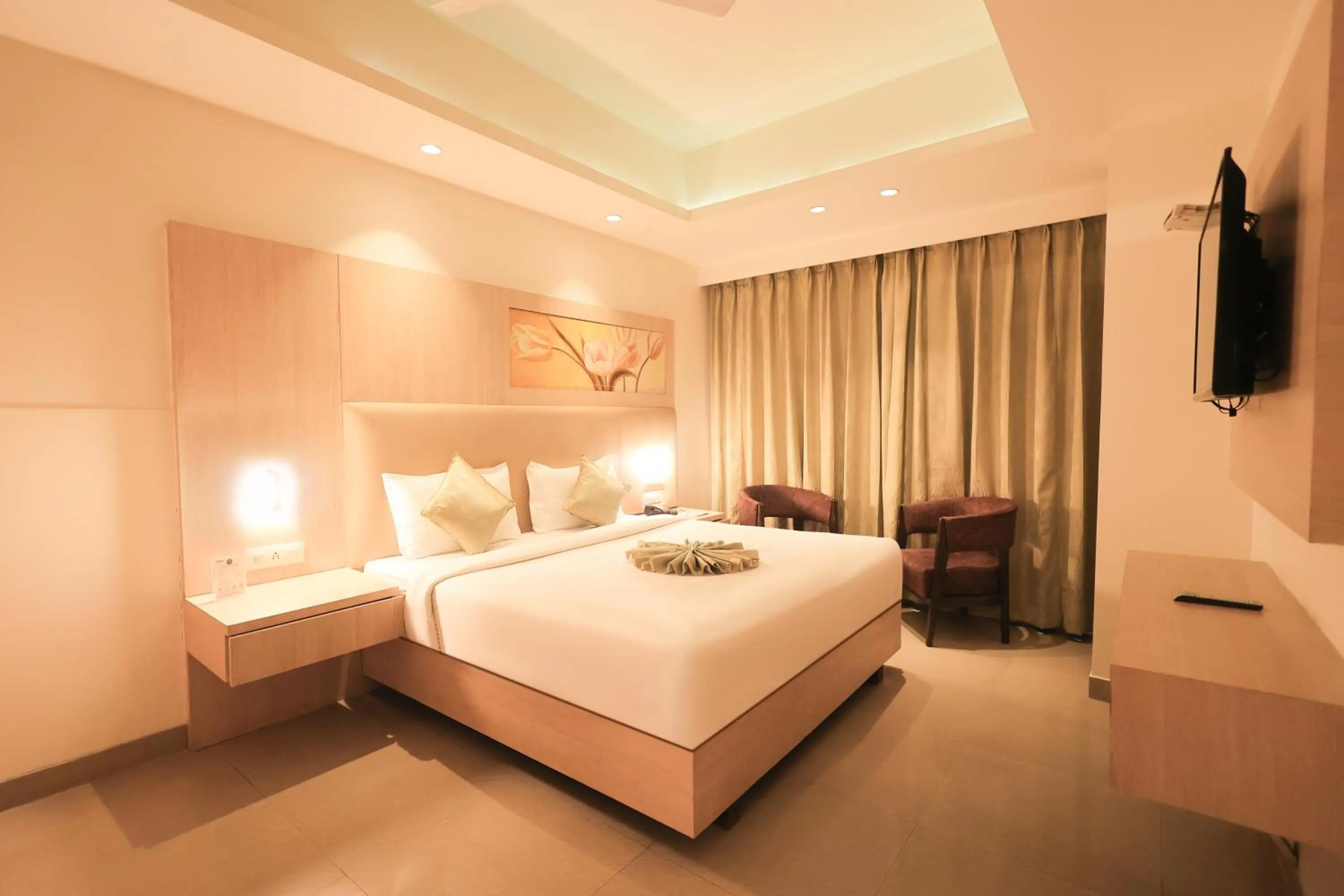 Bedroom, Bed in Ecko Lite MARS Hotel, Amritsar