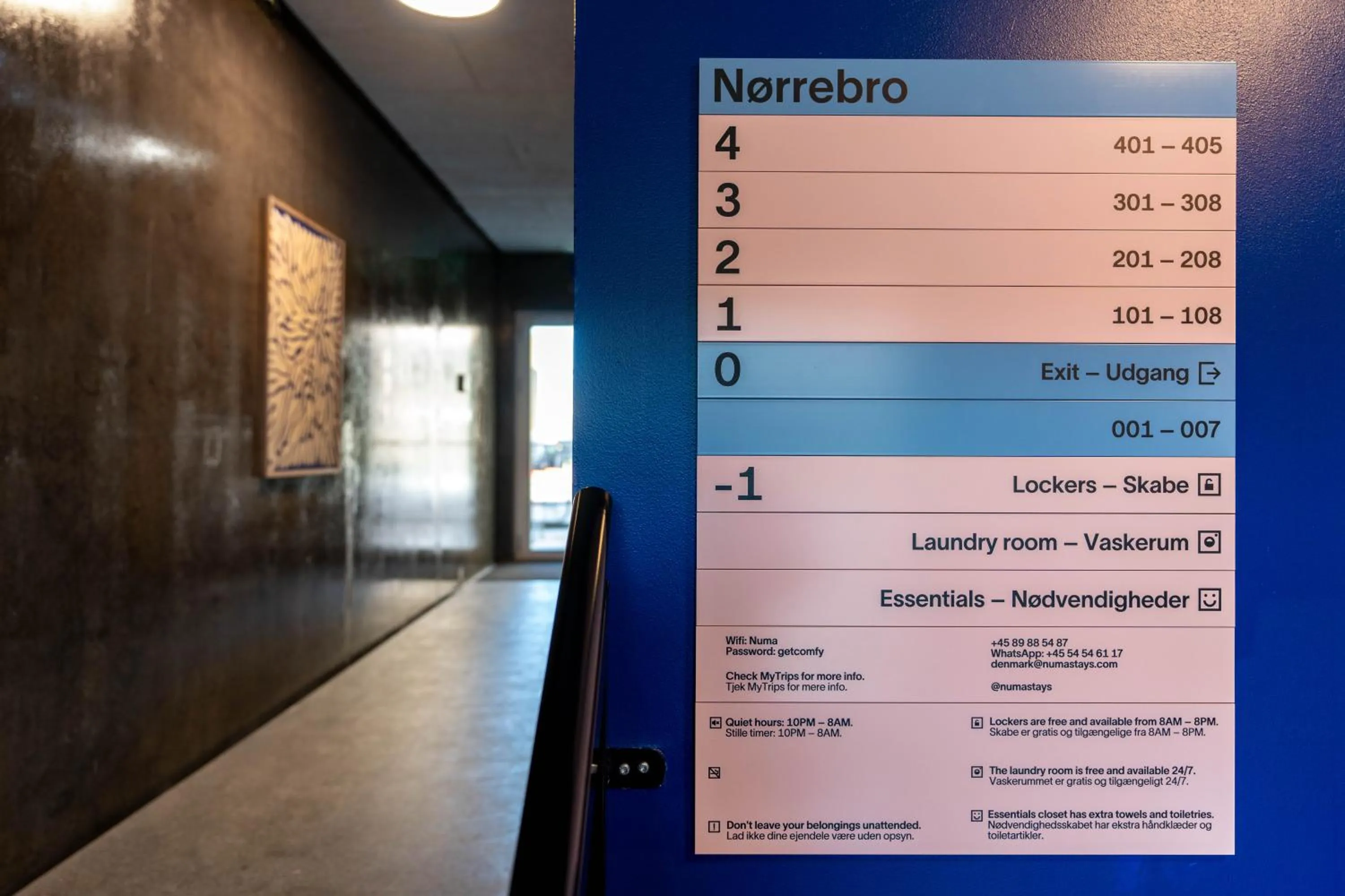 Logo/Certificate/Sign in Numa Copenhagen Nørrebro