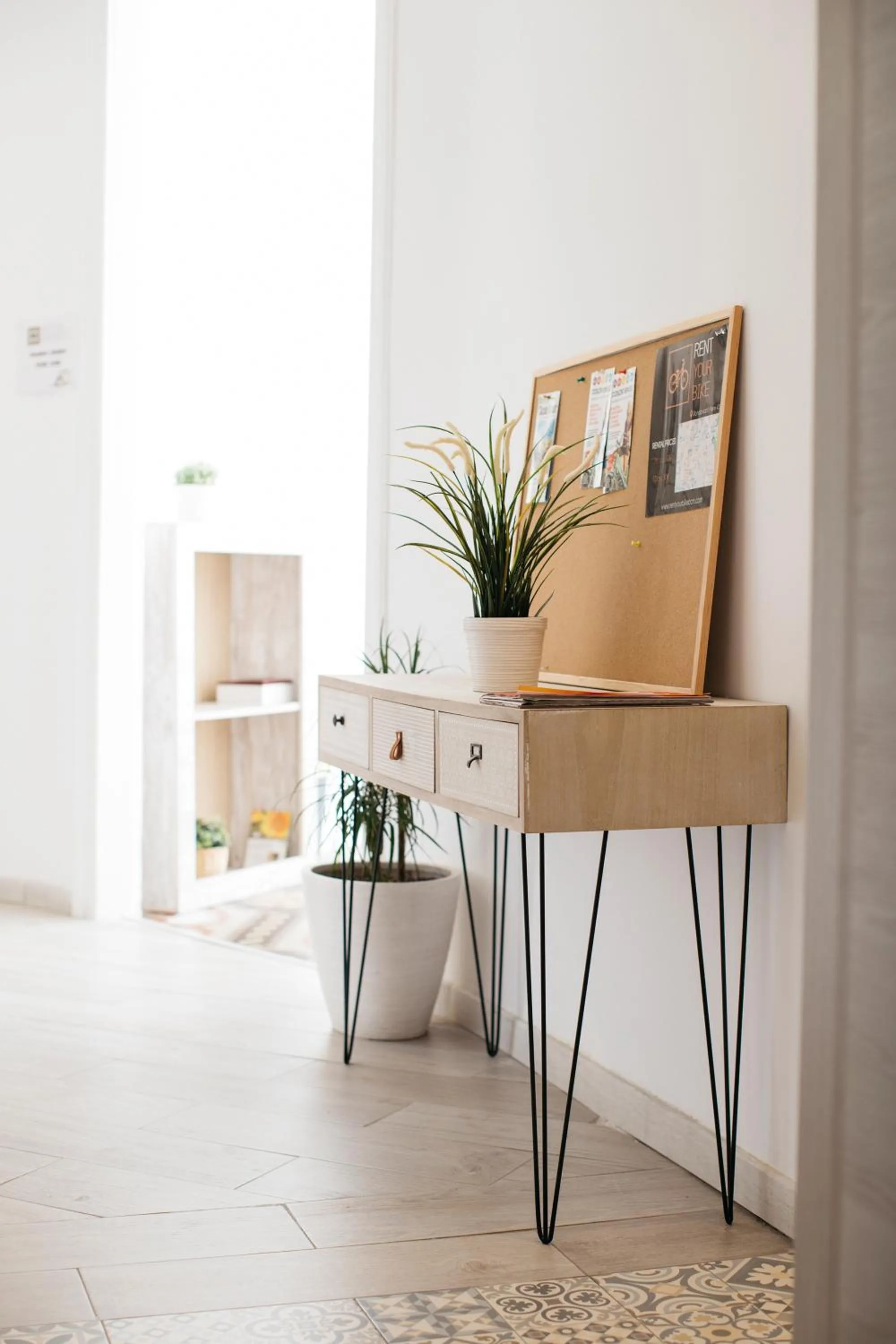 Living room in Hostal Eixample