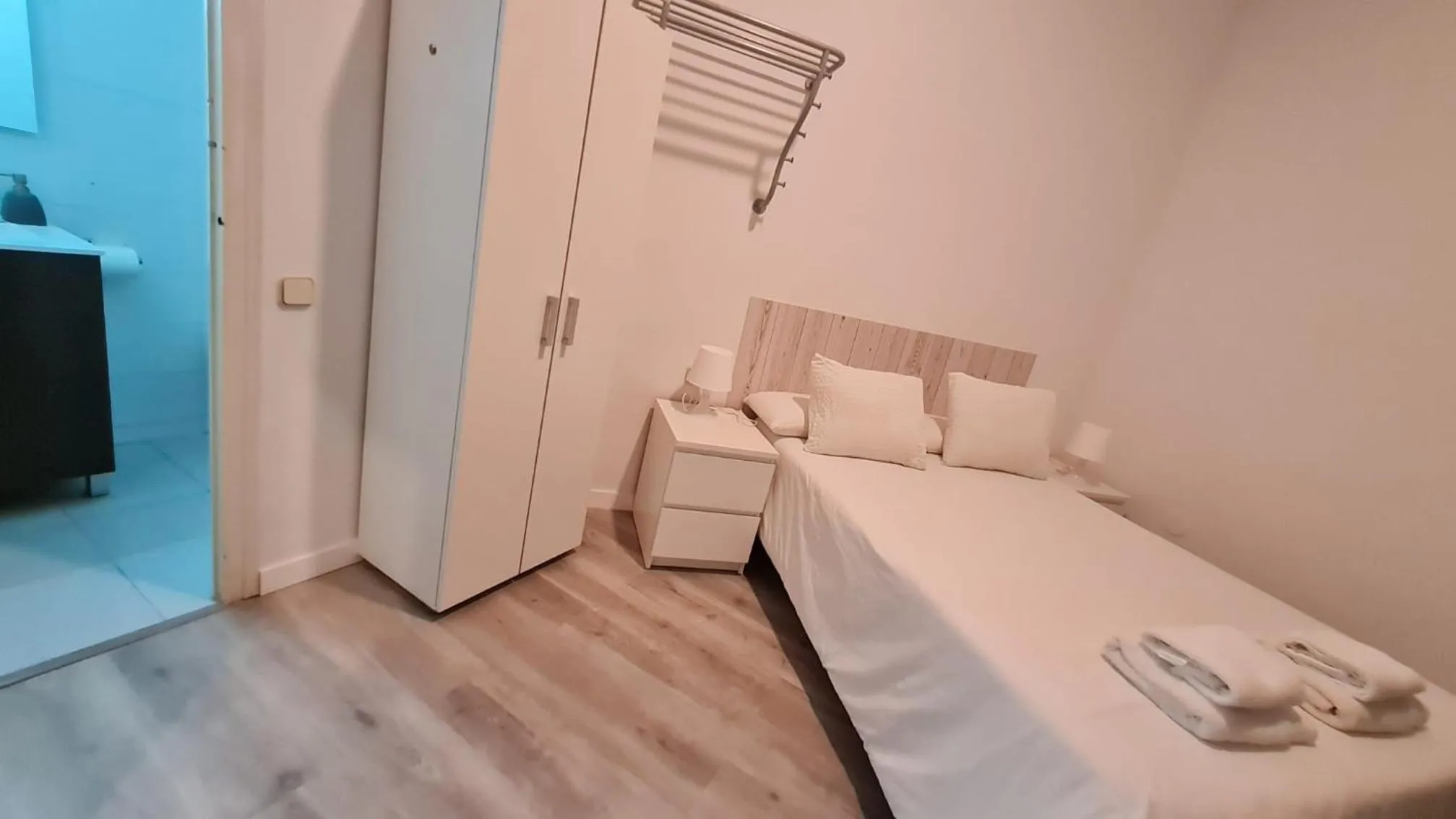 Bed in Hostal Eixample