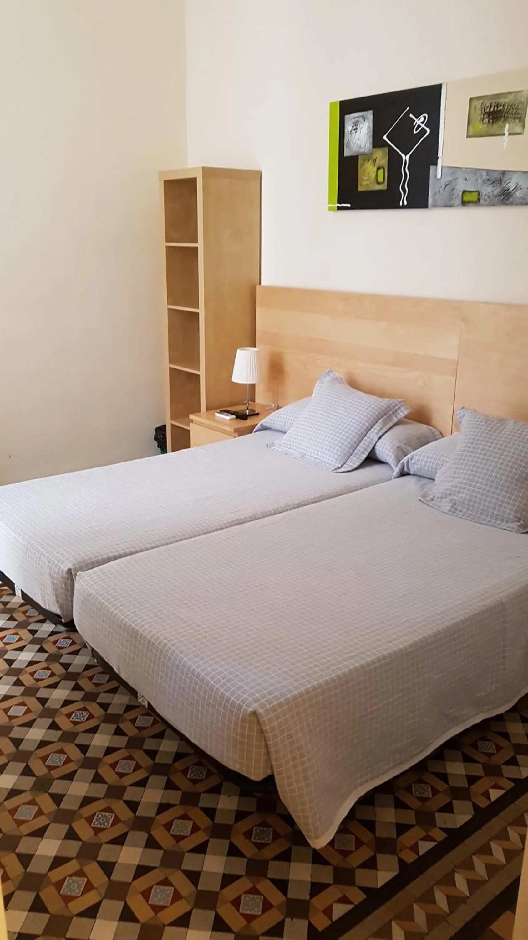 Bed in Hostal Eixample