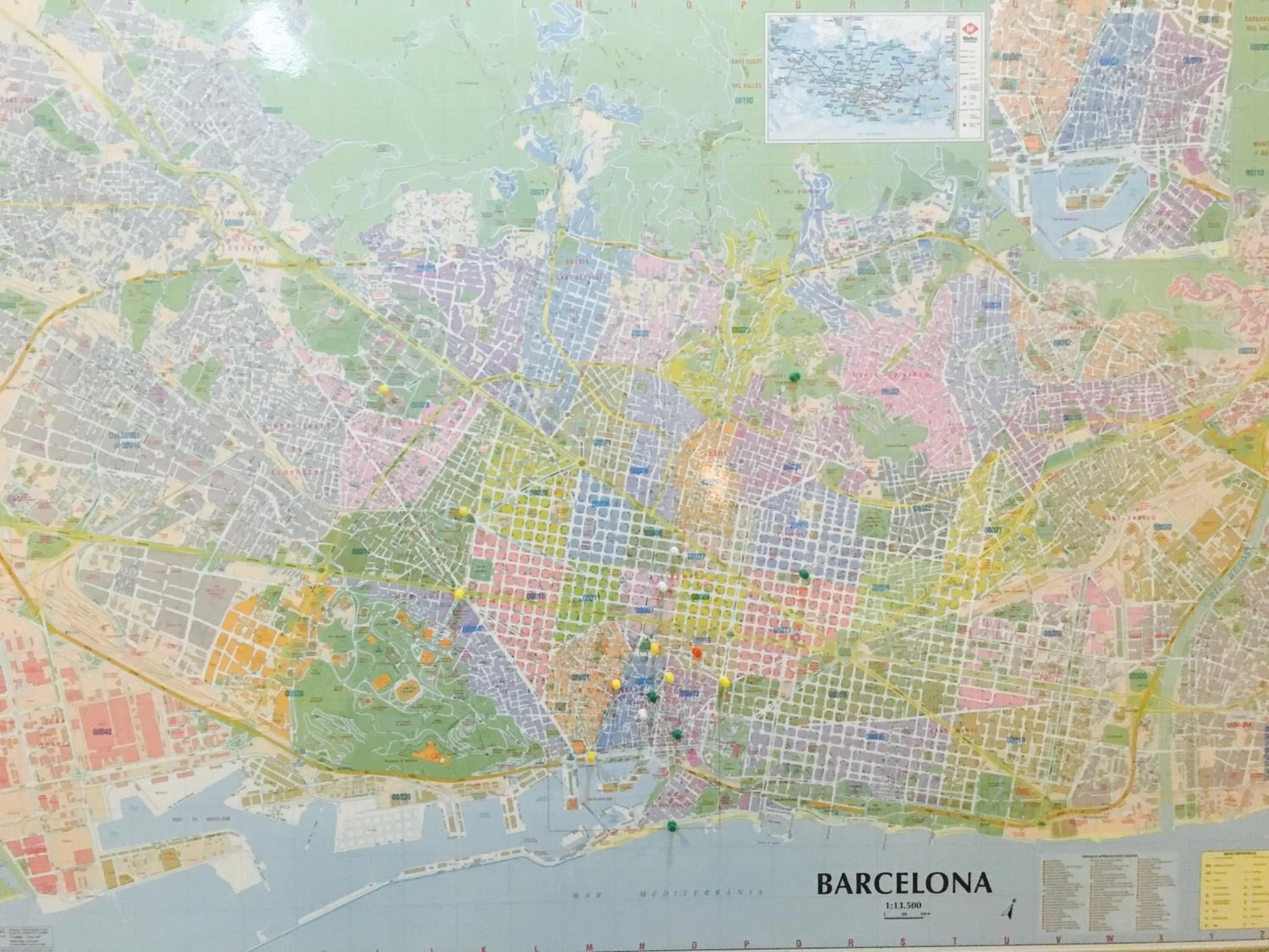 Decorative detail in Hostal Eixample